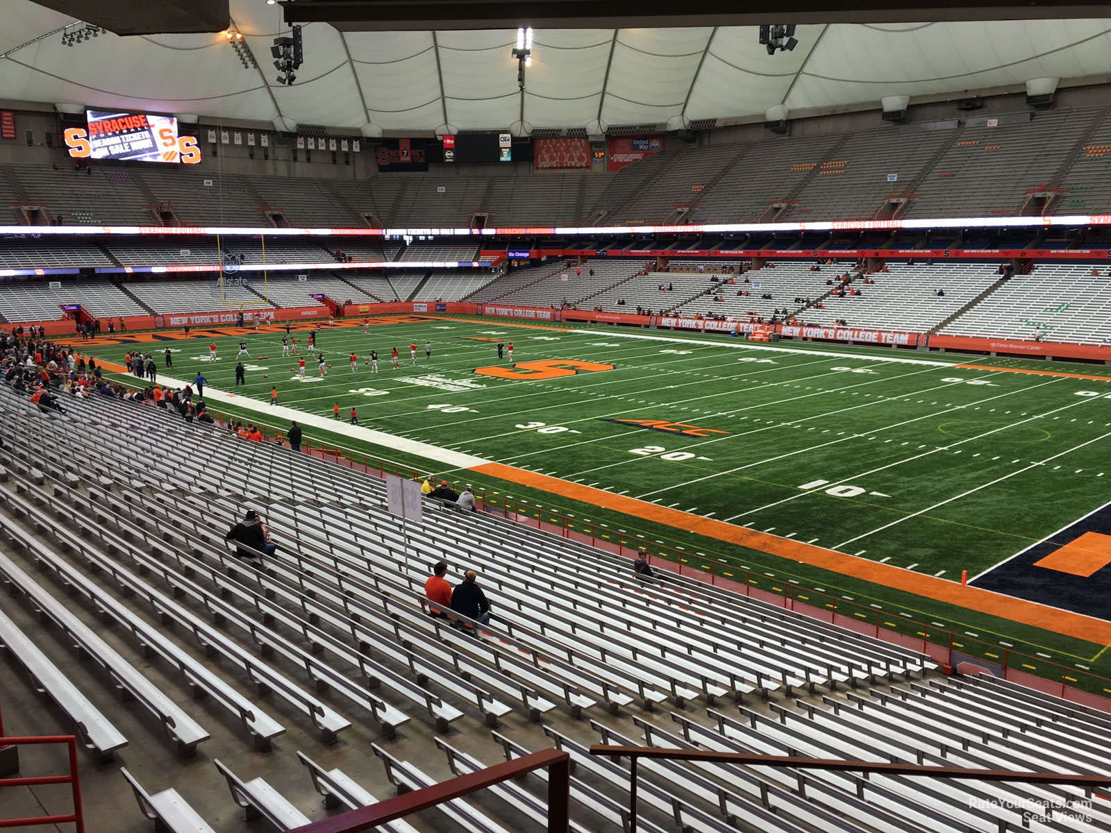 section 252, row h seat view  for football - carrier dome