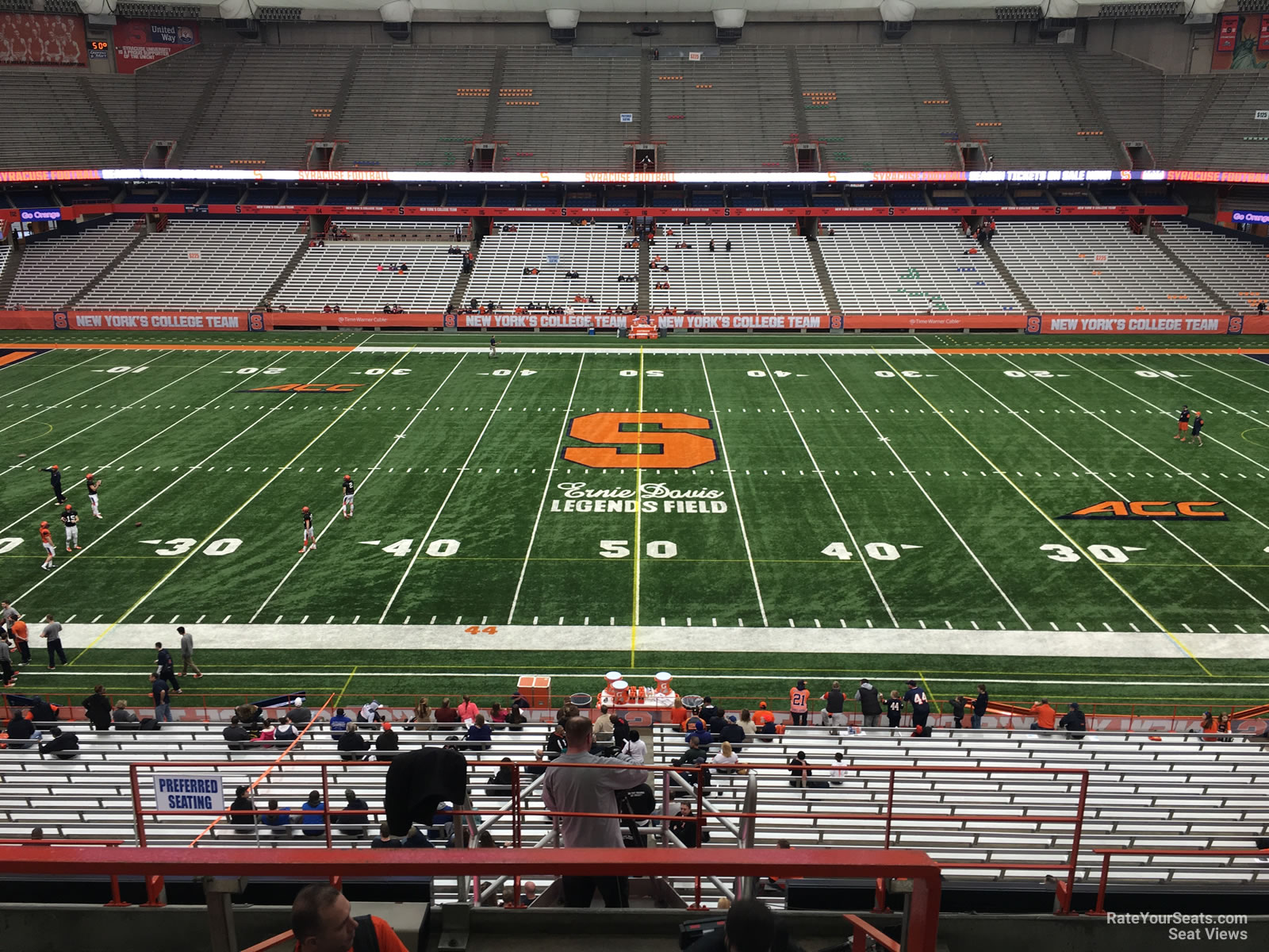 section 301, row p seat view  for football - carrier dome