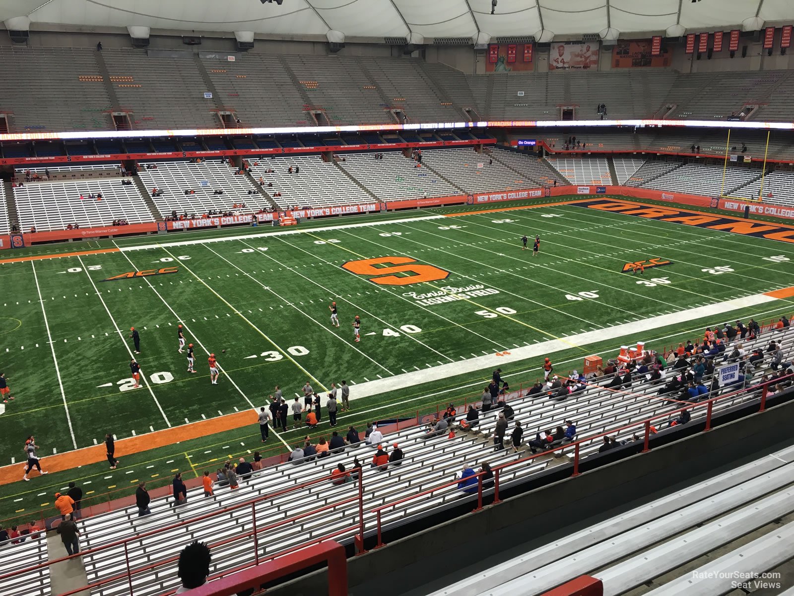 section 303, row p seat view  for football - jma-wireless-dome