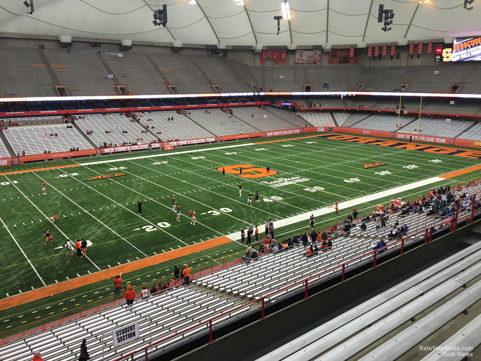 section 304, row p seat view  for football - jma-wireless-dome