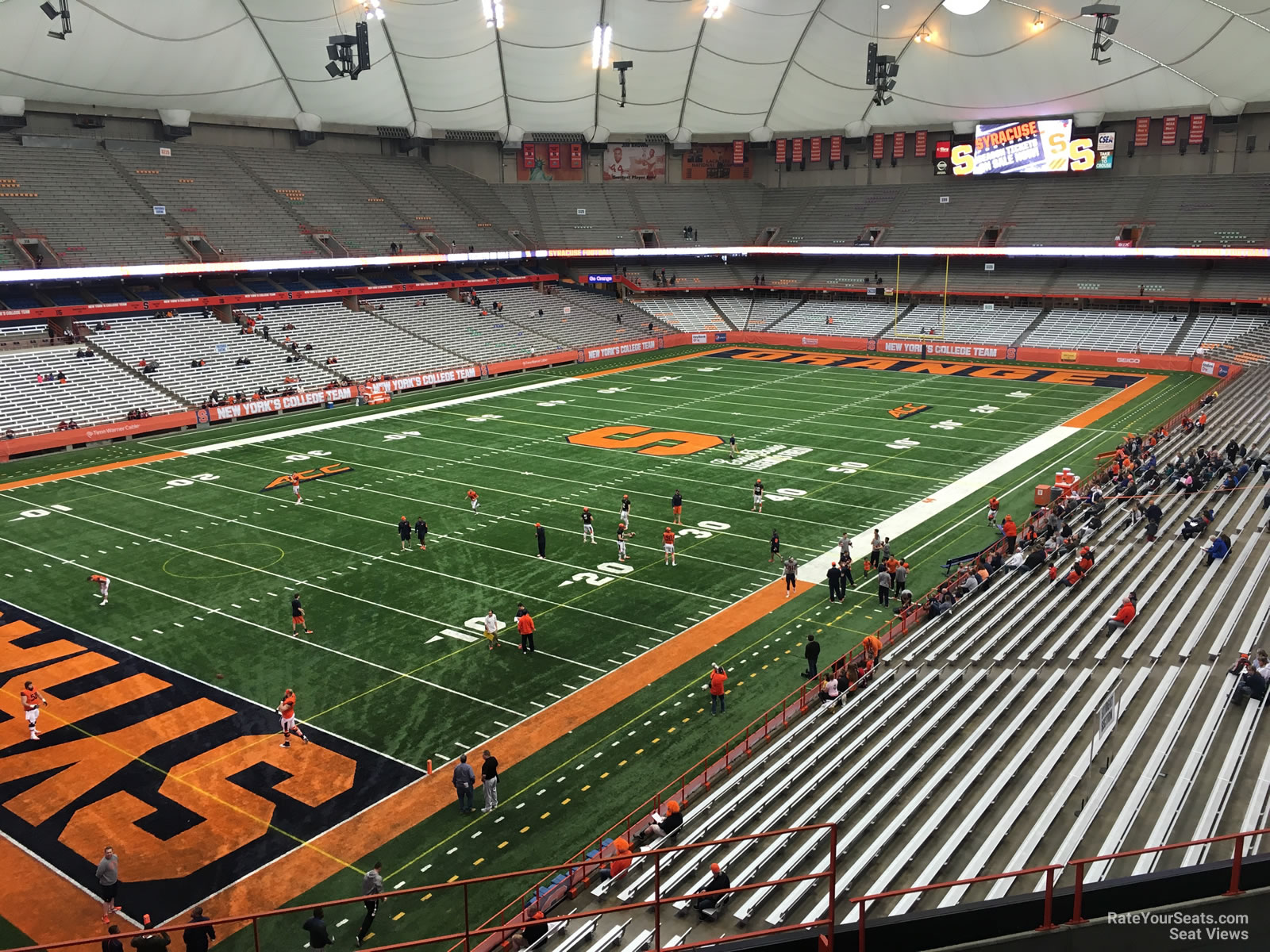 section 306, row p seat view  for football - carrier dome