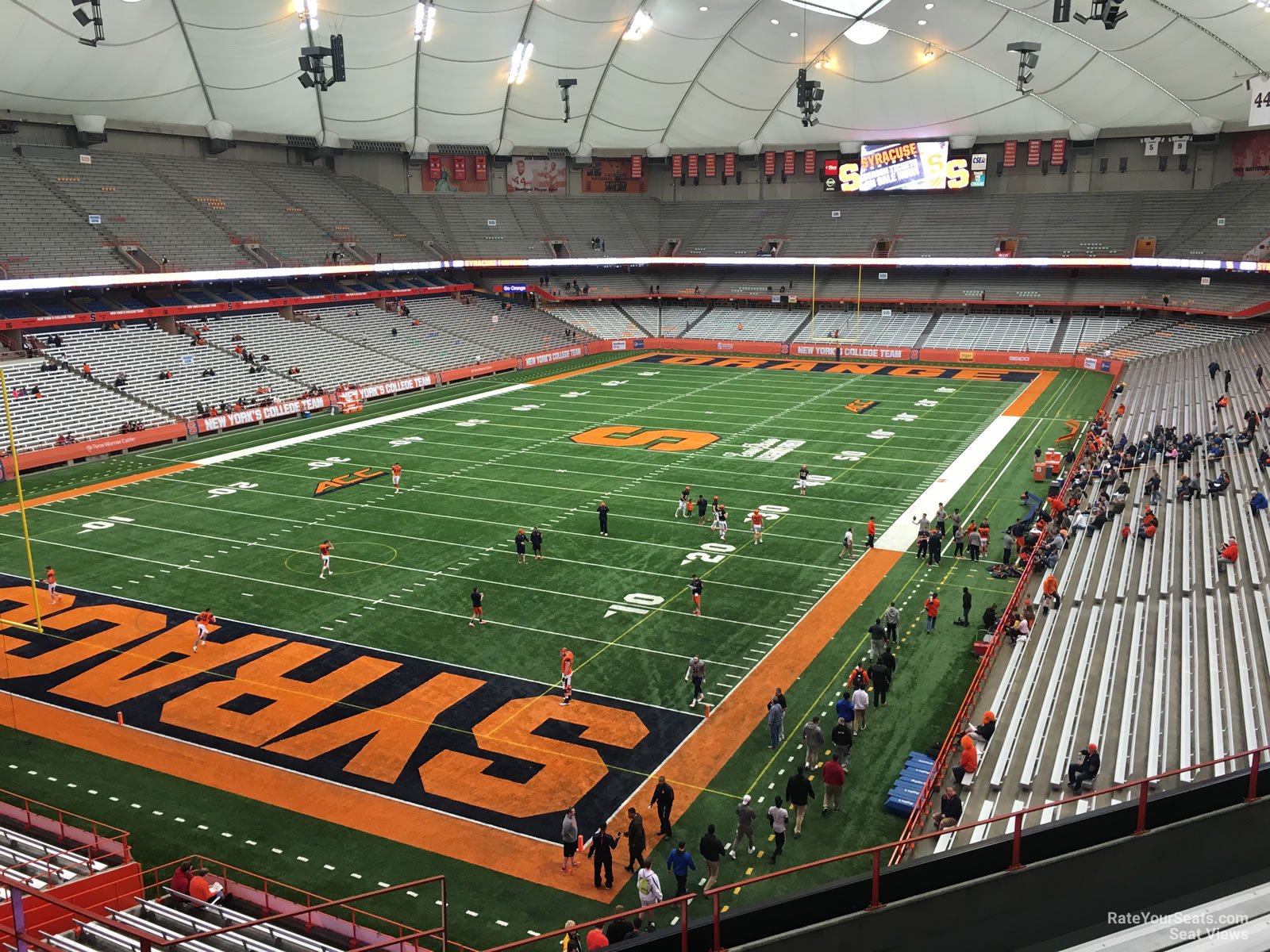 section 307, row p seat view  for football - carrier dome