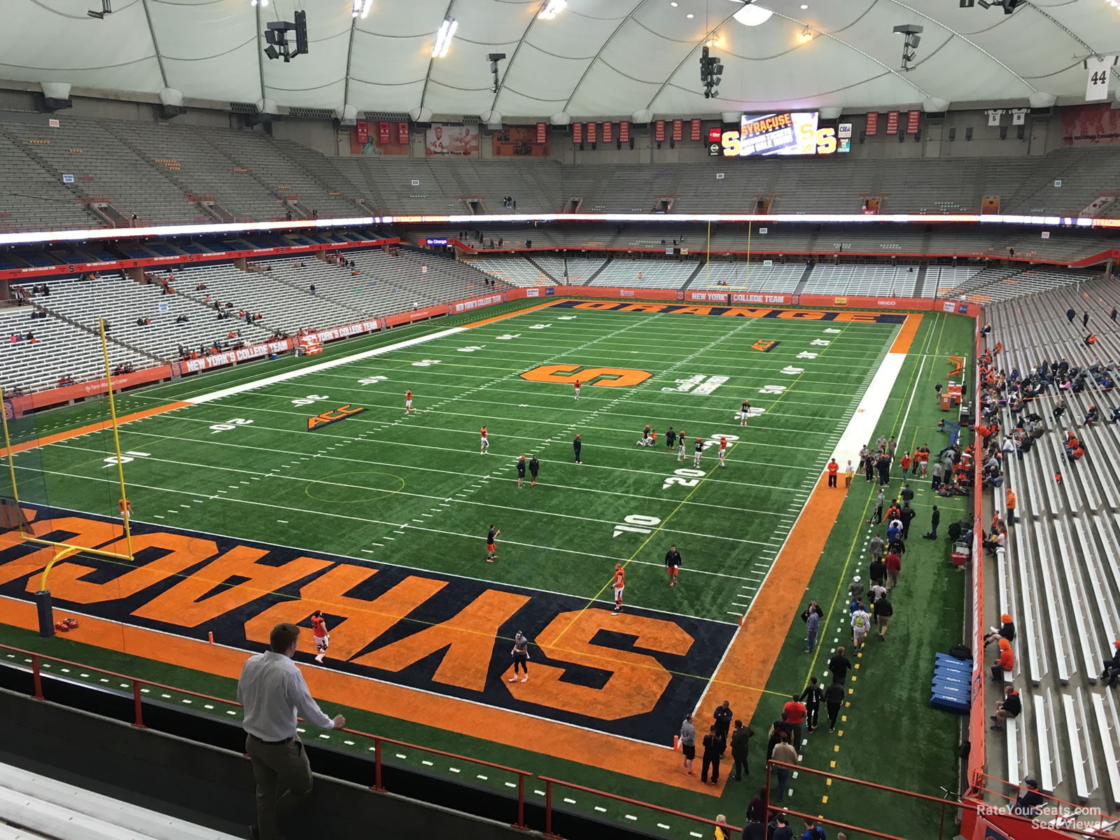 section 308, row p seat view  for football - carrier dome