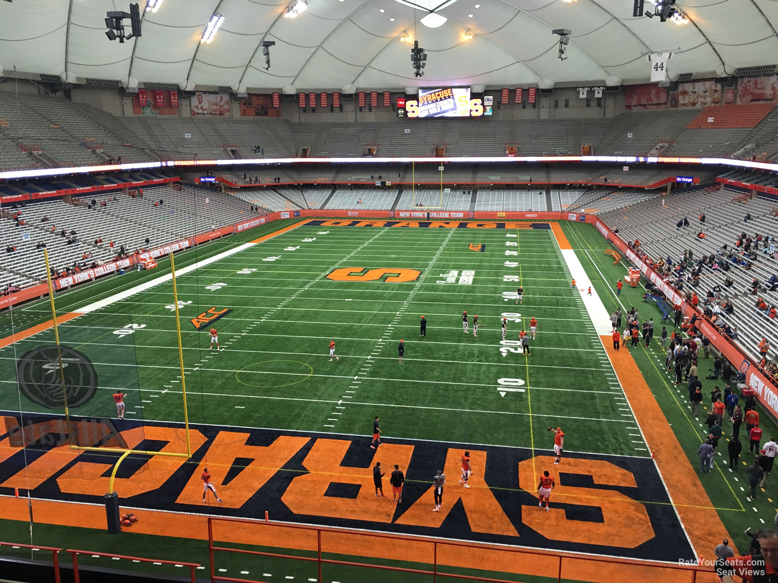 section 309, row p seat view  for football - carrier dome