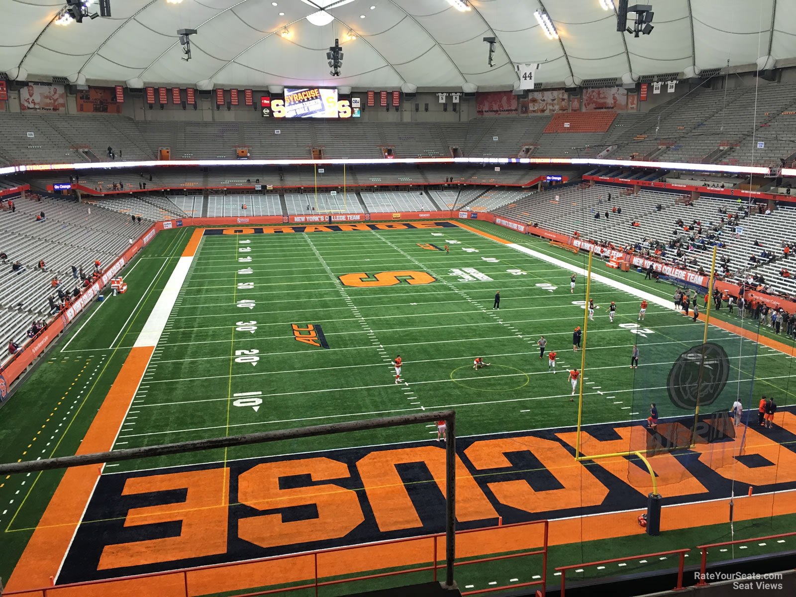 section 311, row p seat view  for football - carrier dome