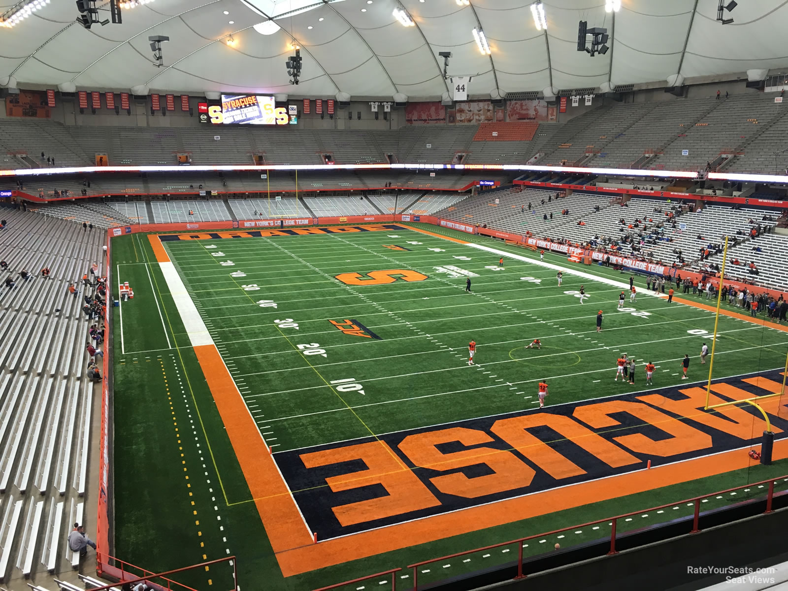section 312, row p seat view  for football - carrier dome