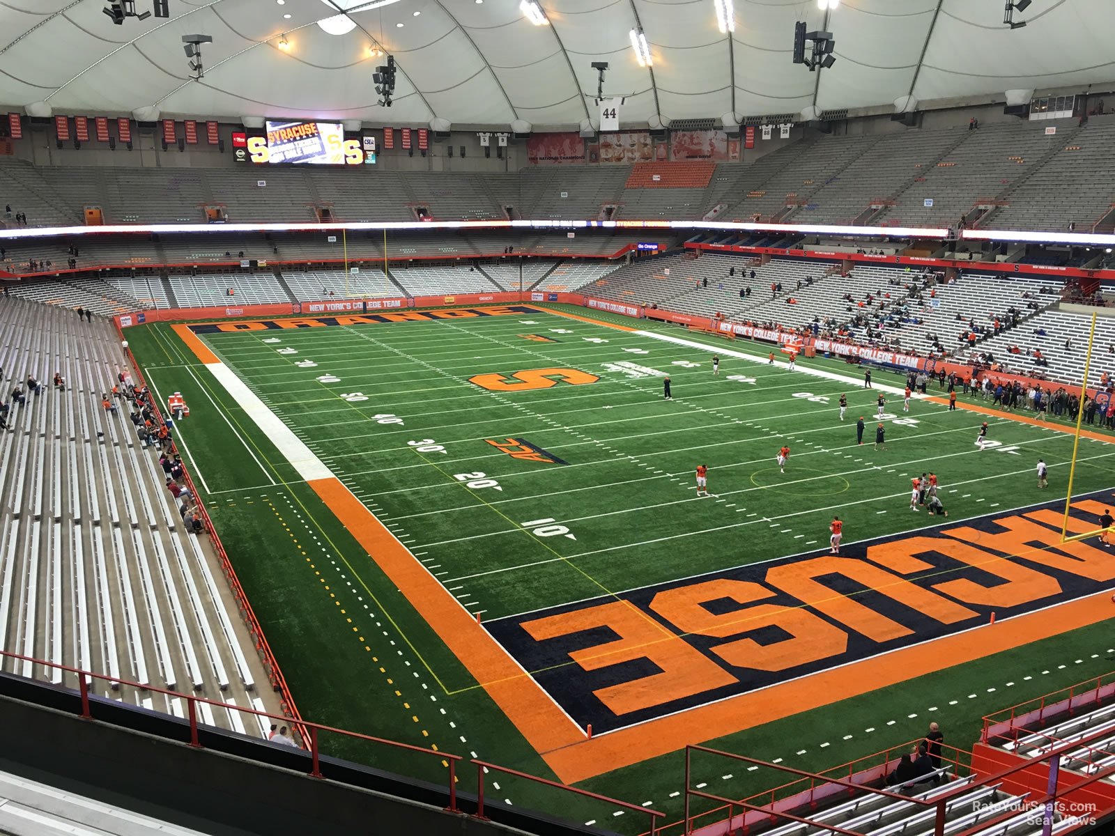 section 313, row p seat view  for football - jma-wireless-dome
