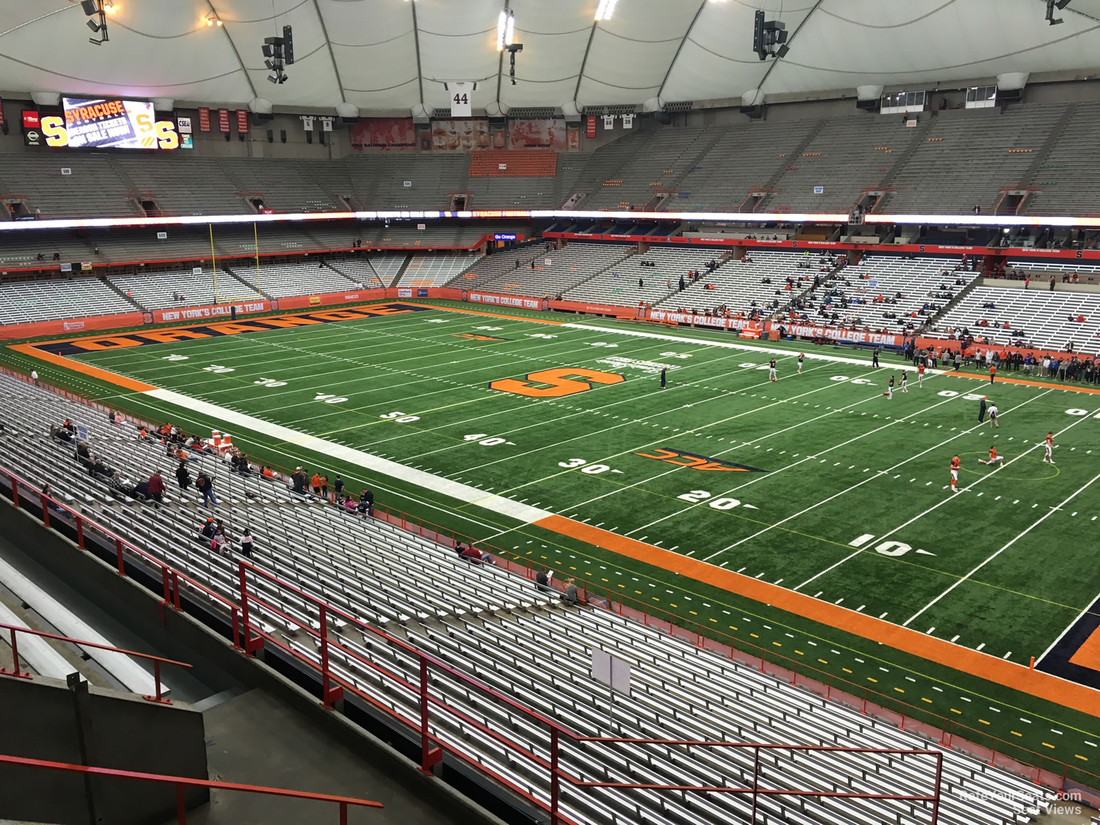section 315, row p seat view  for football - carrier dome