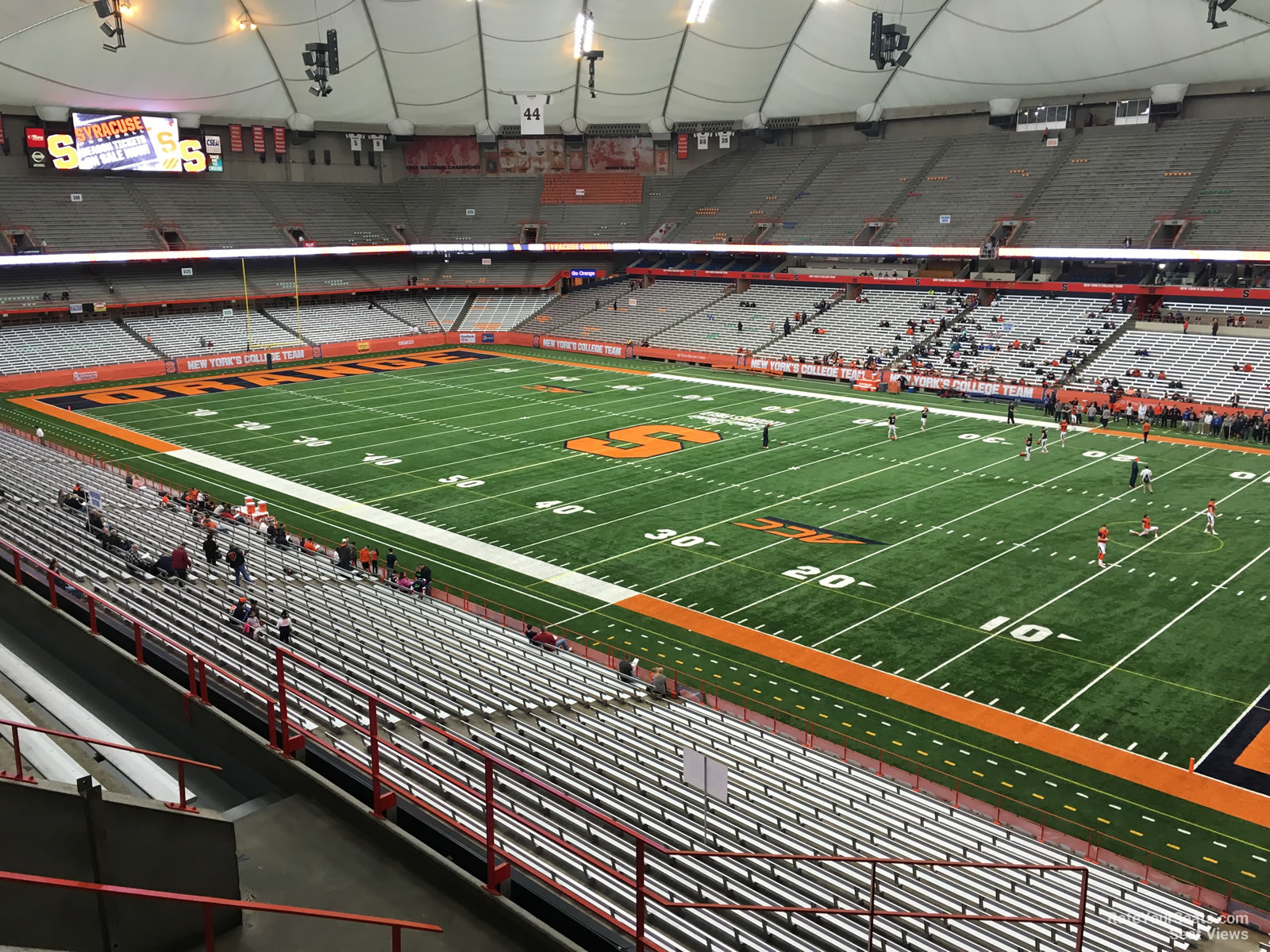 section 315, row p seat view  for football - jma-wireless-dome
