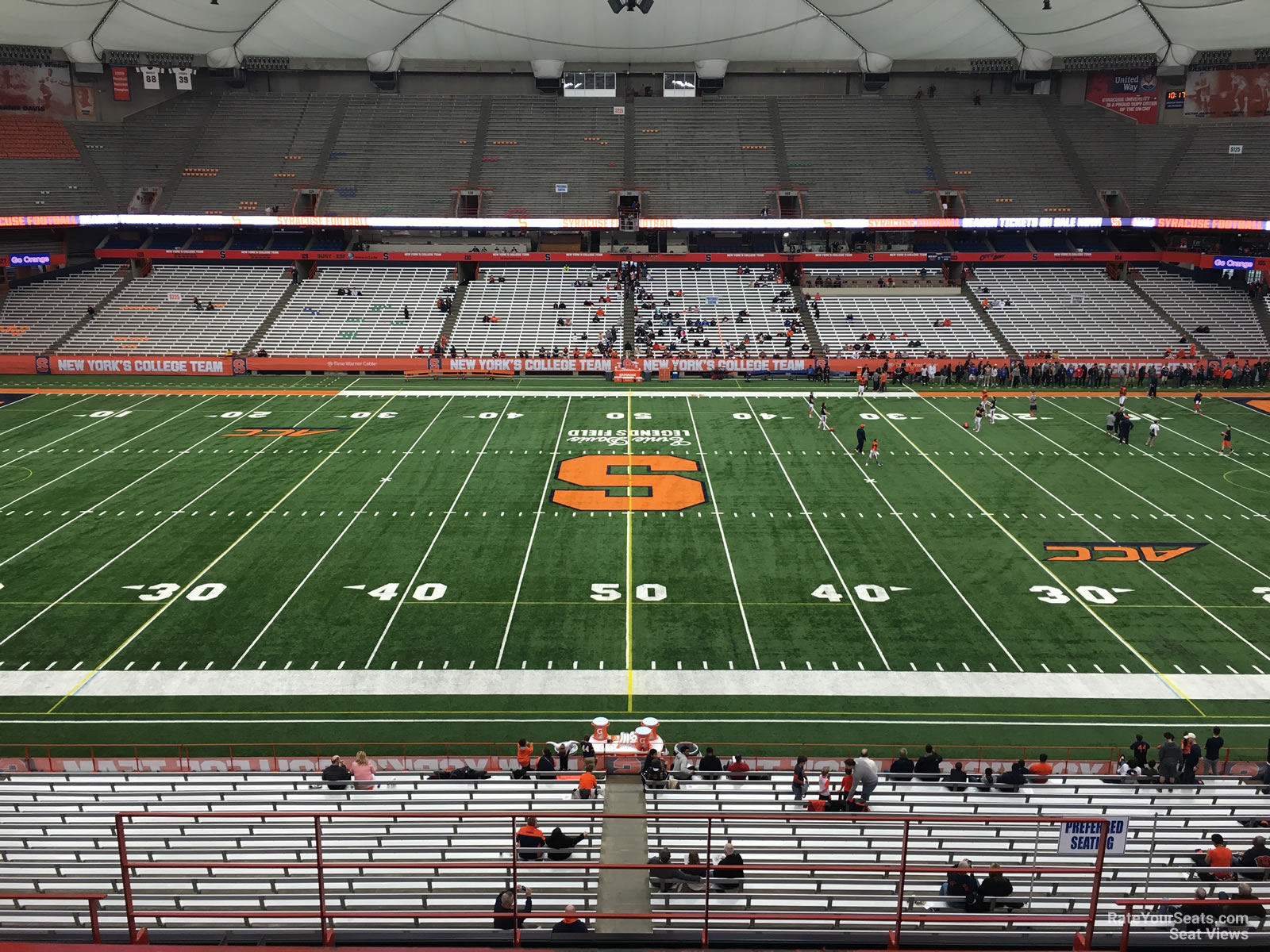 section 319, row p seat view  for football - carrier dome