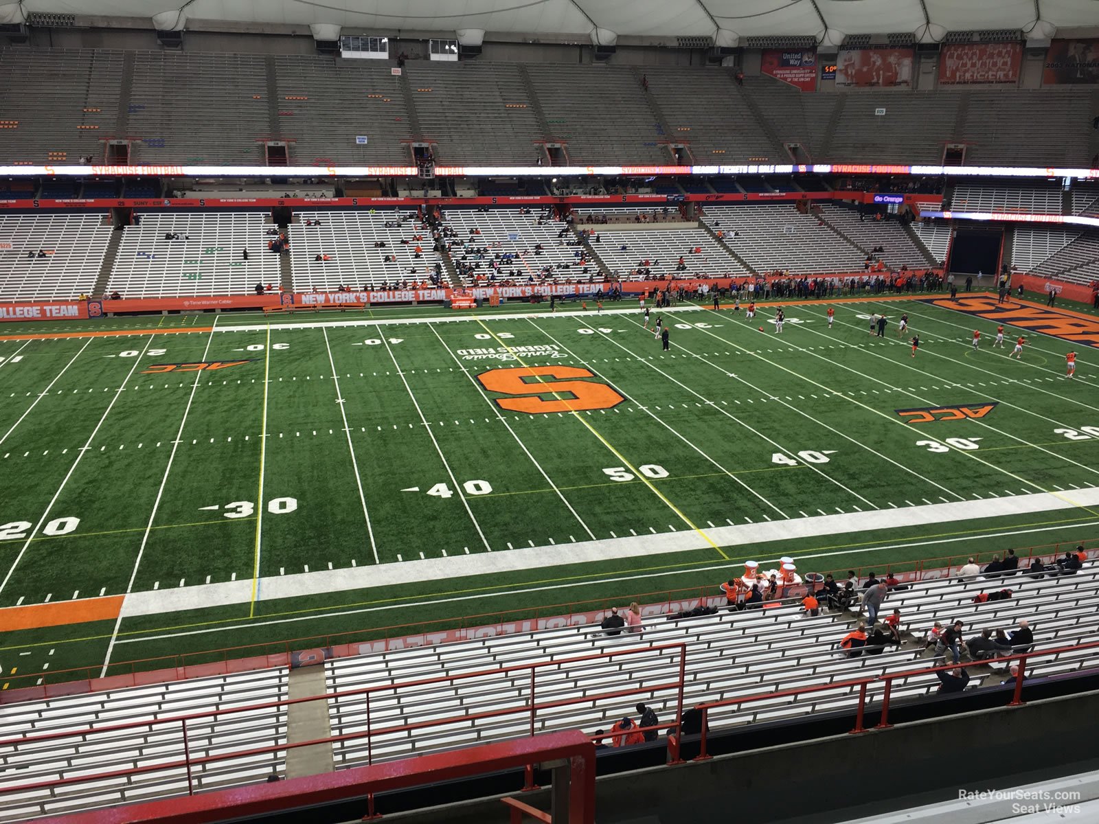 section 320, row p seat view  for football - jma-wireless-dome