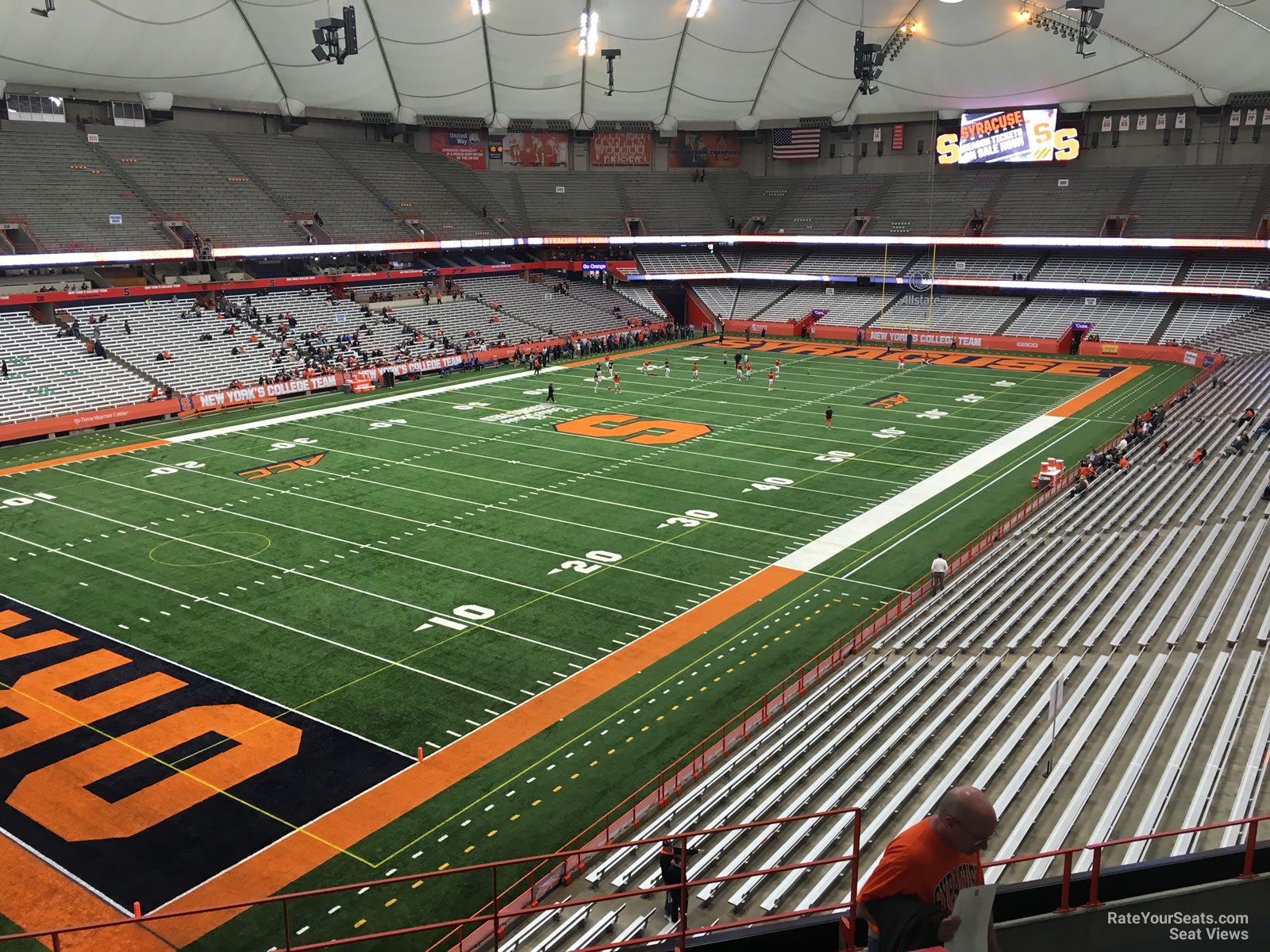 section 324, row p seat view  for football - carrier dome