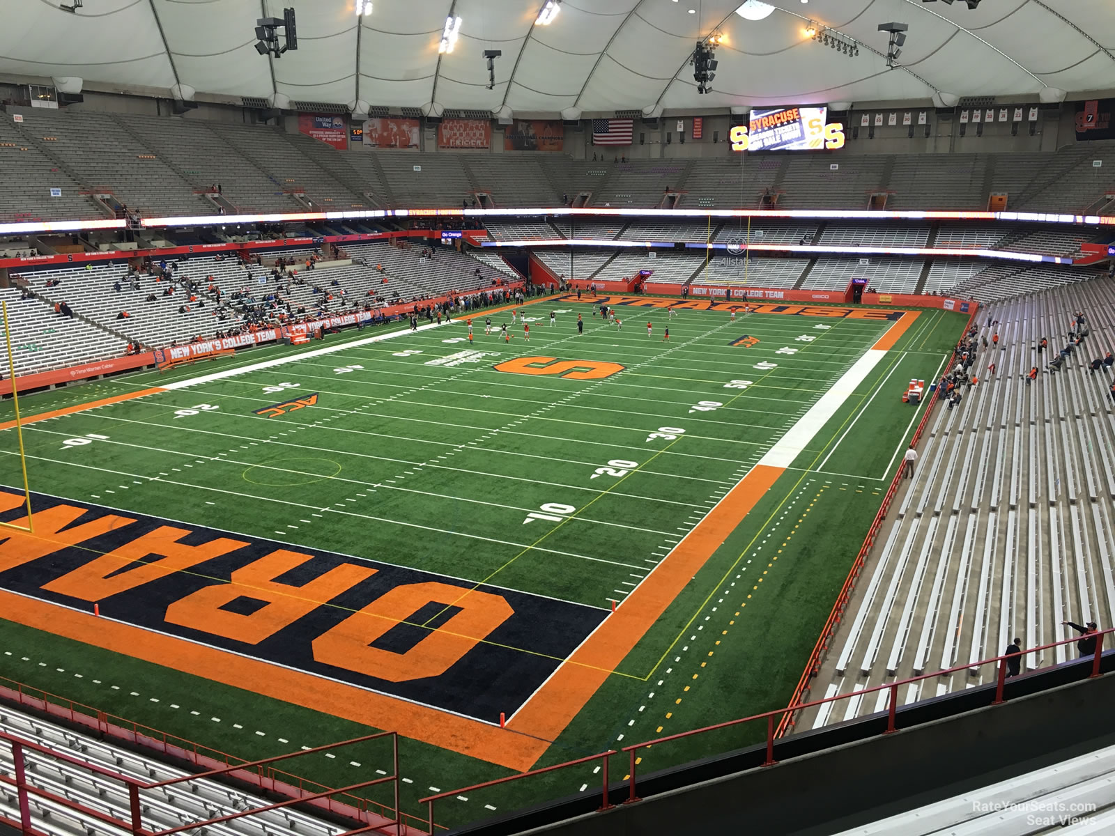 section 325, row p seat view  for football - carrier dome