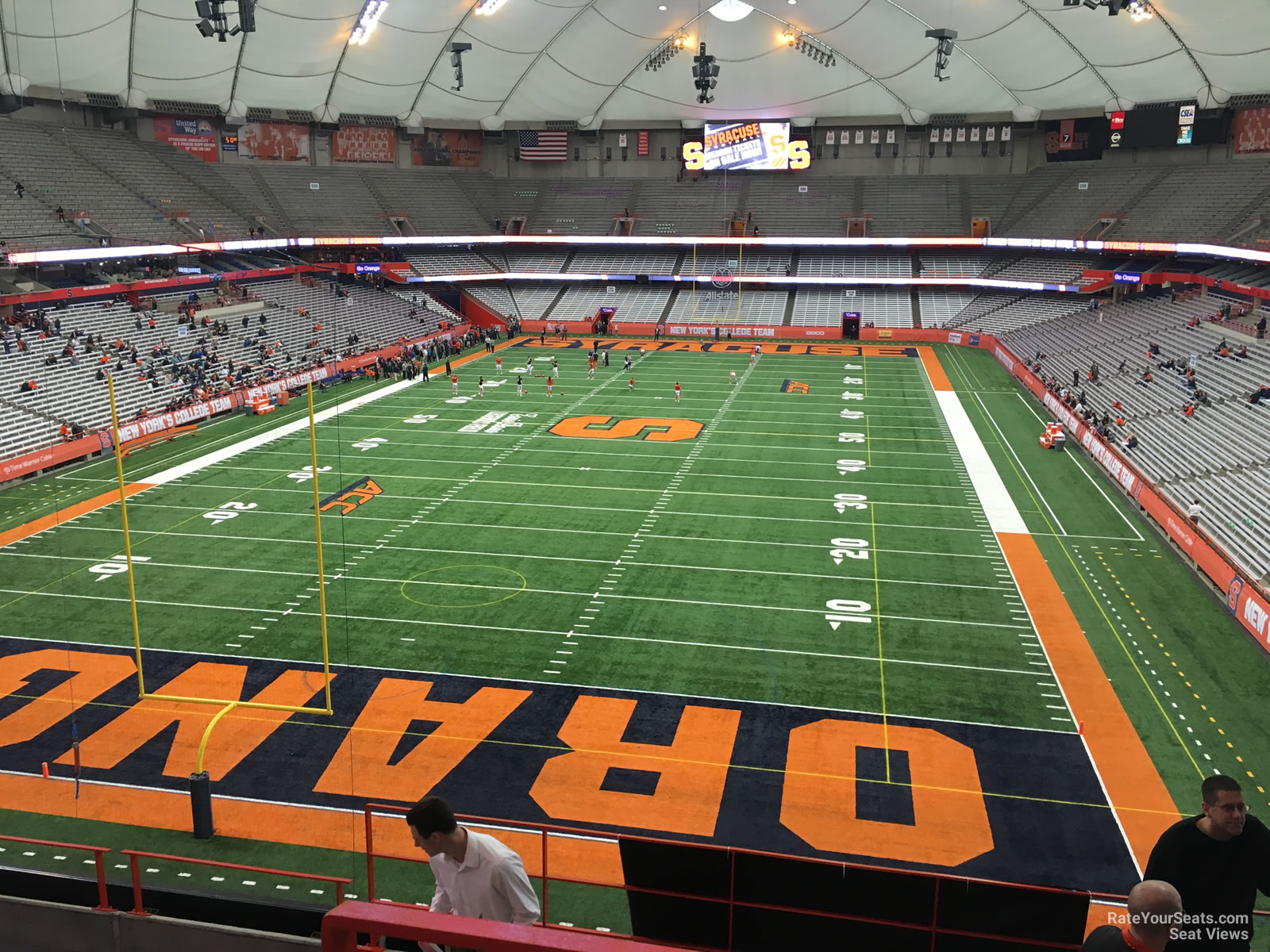 section 327, row p seat view  for football - carrier dome