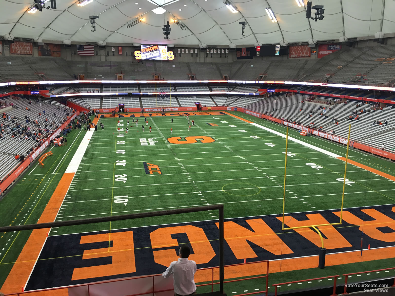 section 329, row p seat view  for football - carrier dome
