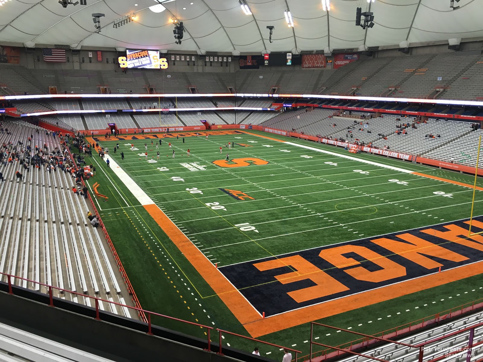 section 331, row p seat view  for football - carrier dome