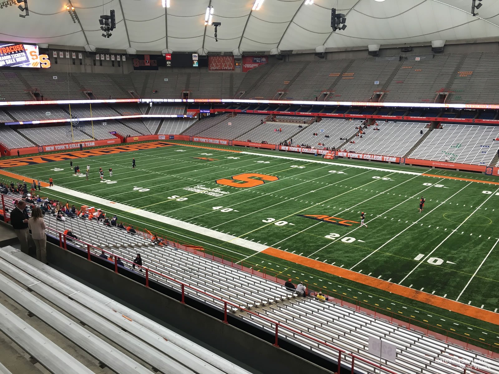section 334, row p seat view  for football - carrier dome
