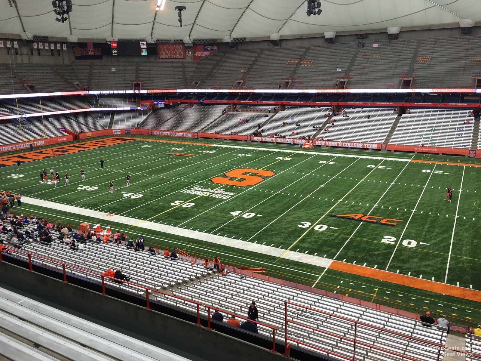 section 335, row p seat view  for football - carrier dome