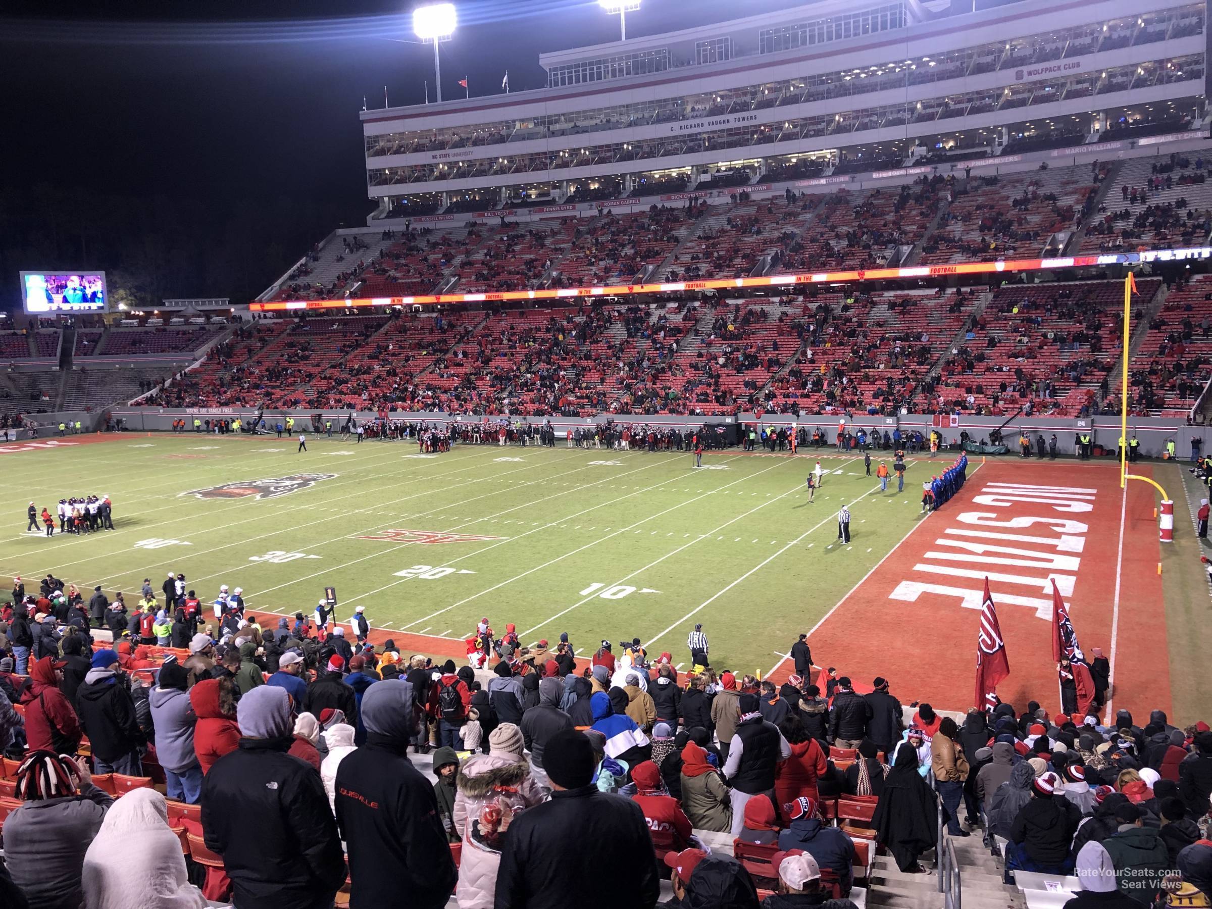section 1, row ff seat view  - carter-finley stadium