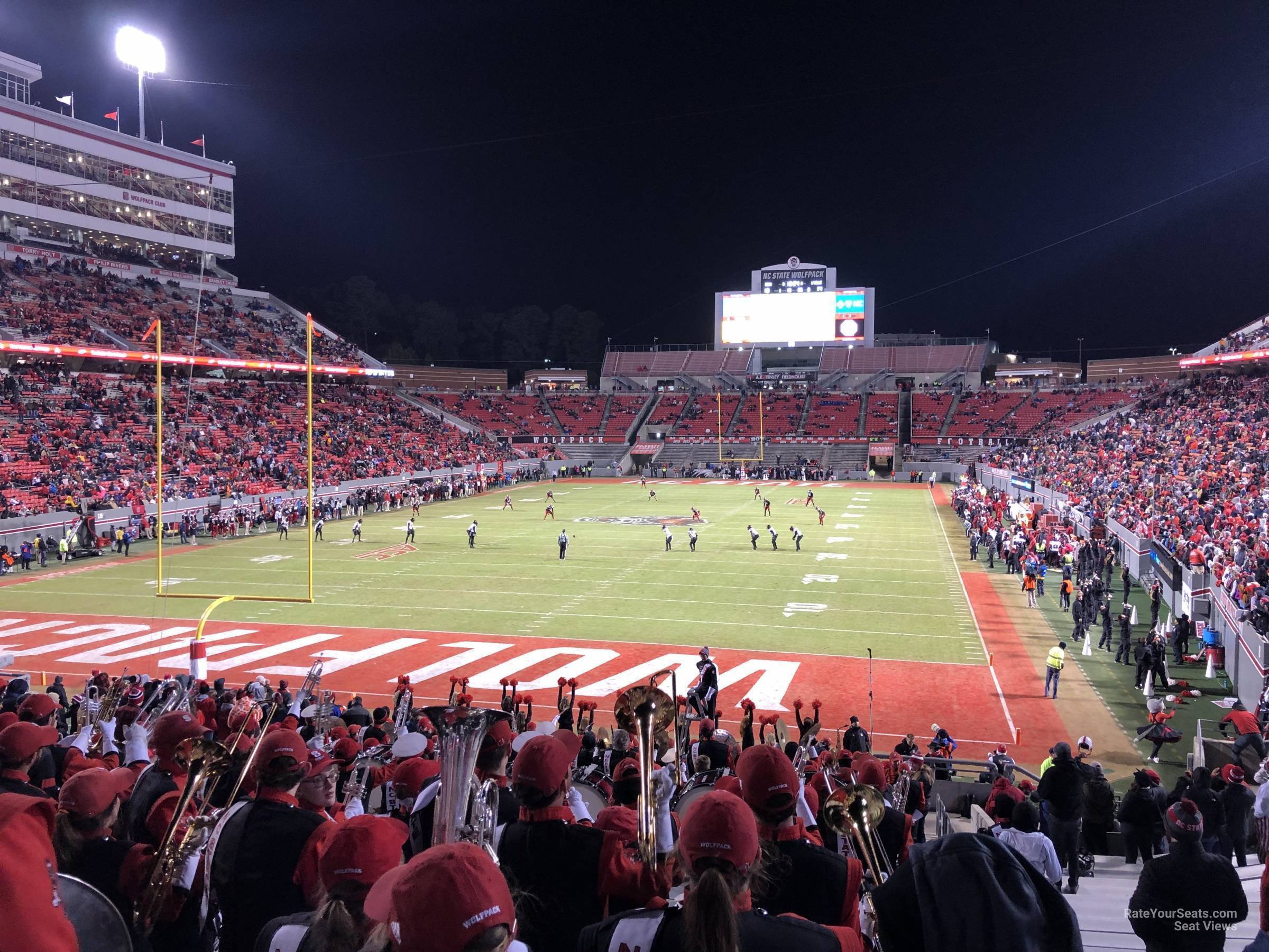 section 113, row cc seat view  - carter-finley stadium