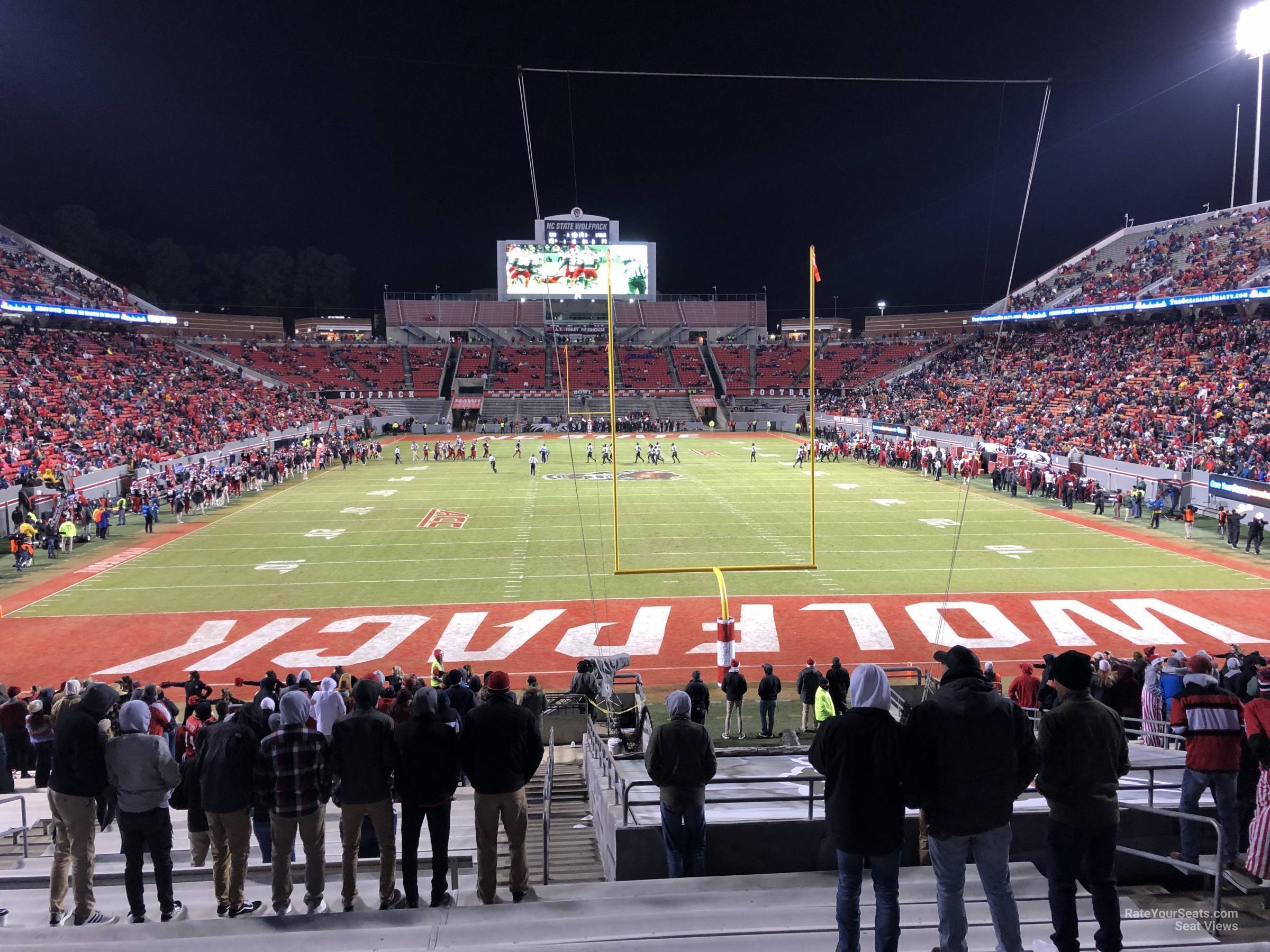 section 115, row cc seat view  - carter-finley stadium