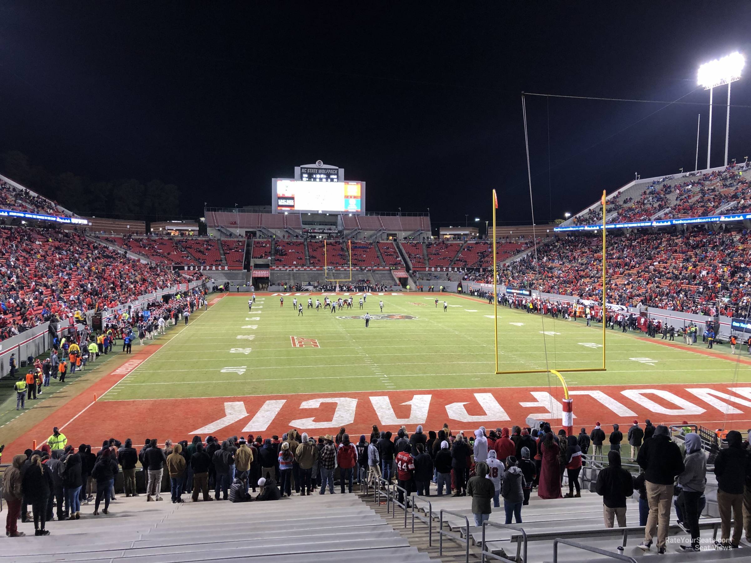 section 116, row cc seat view  - carter-finley stadium