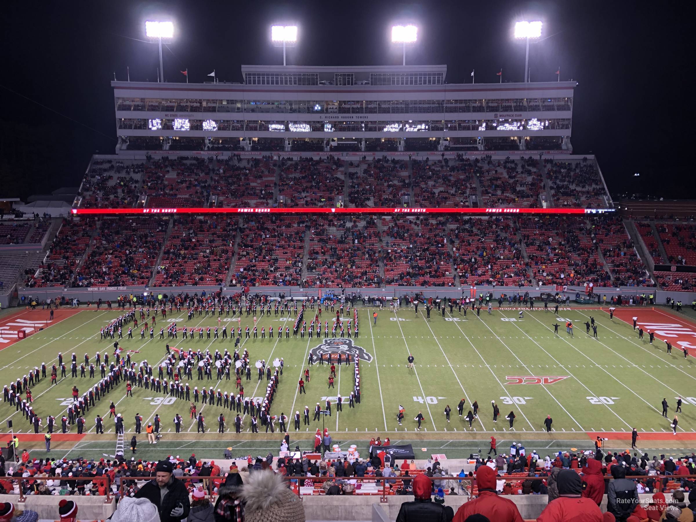 section 12, row q seat view  - carter-finley stadium