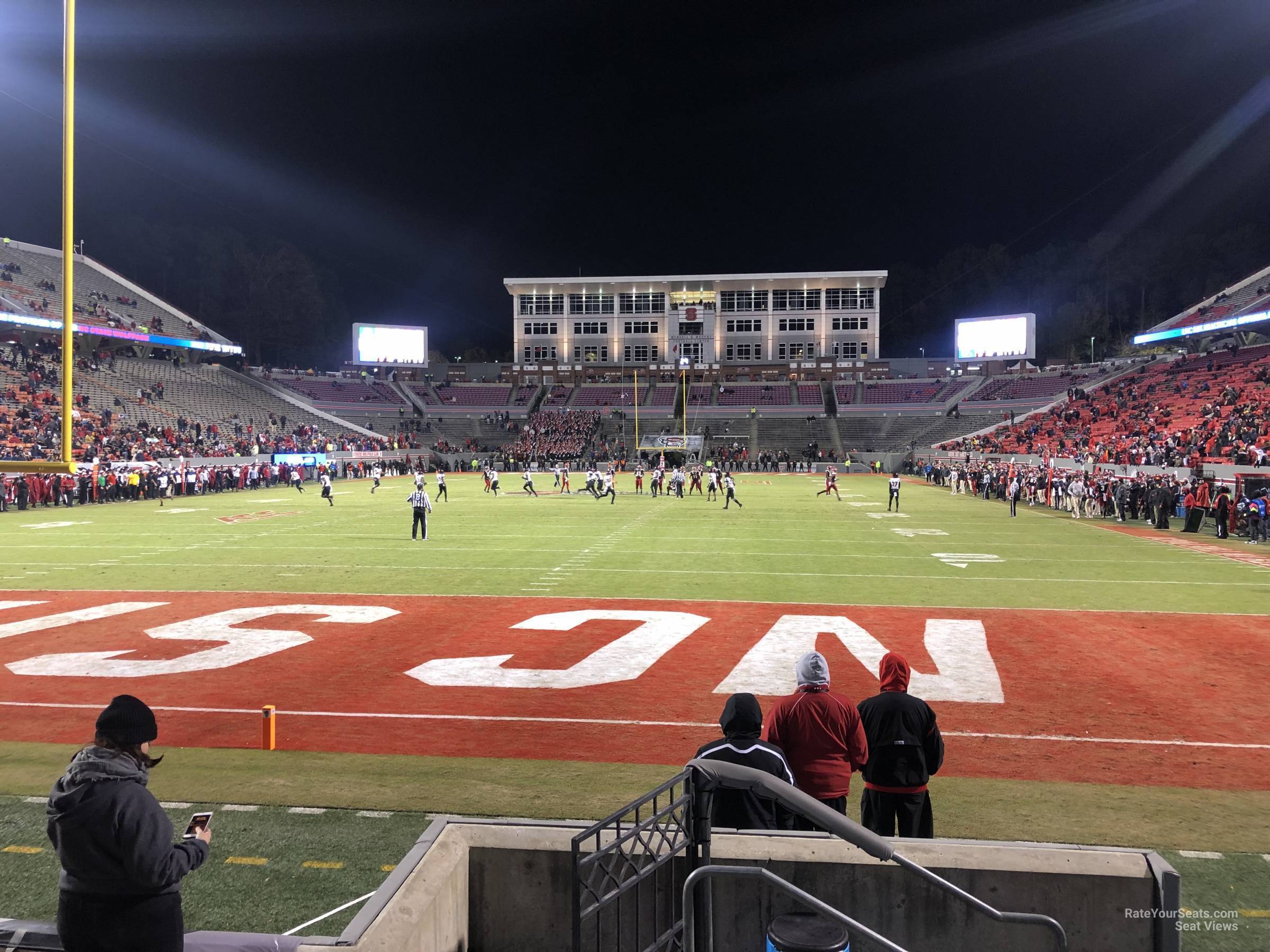 section 122, row a seat view  - carter-finley stadium