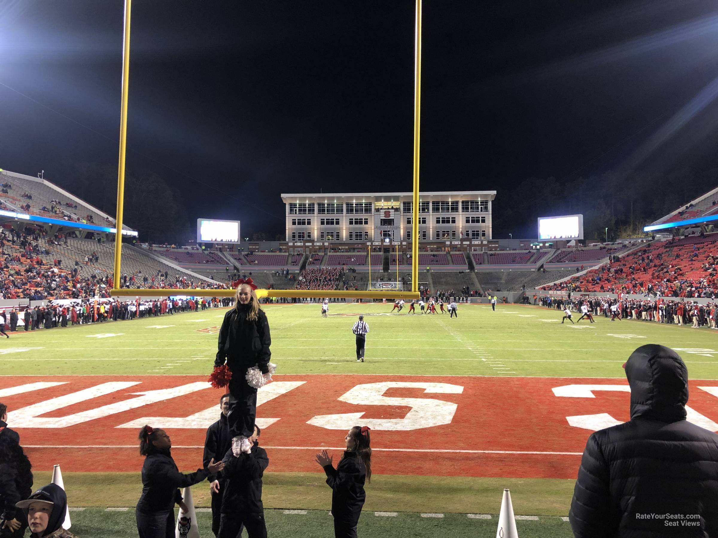 section 123, row a seat view  - carter-finley stadium