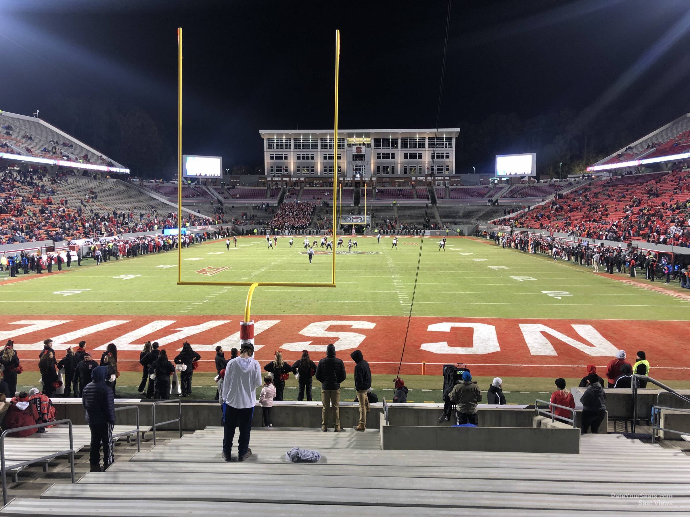 section 123, row l seat view  - carter-finley stadium