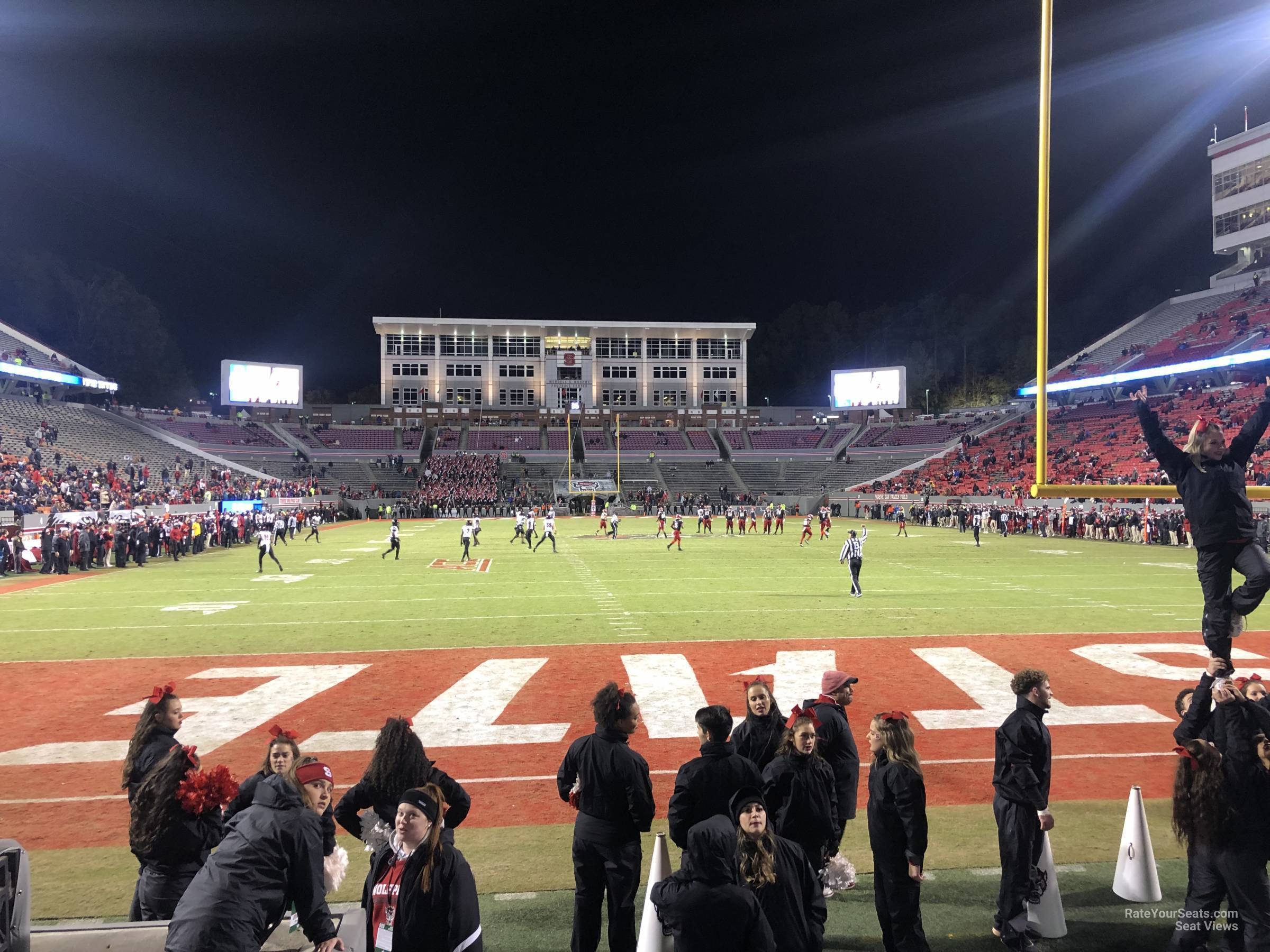 section 124, row a seat view  - carter-finley stadium