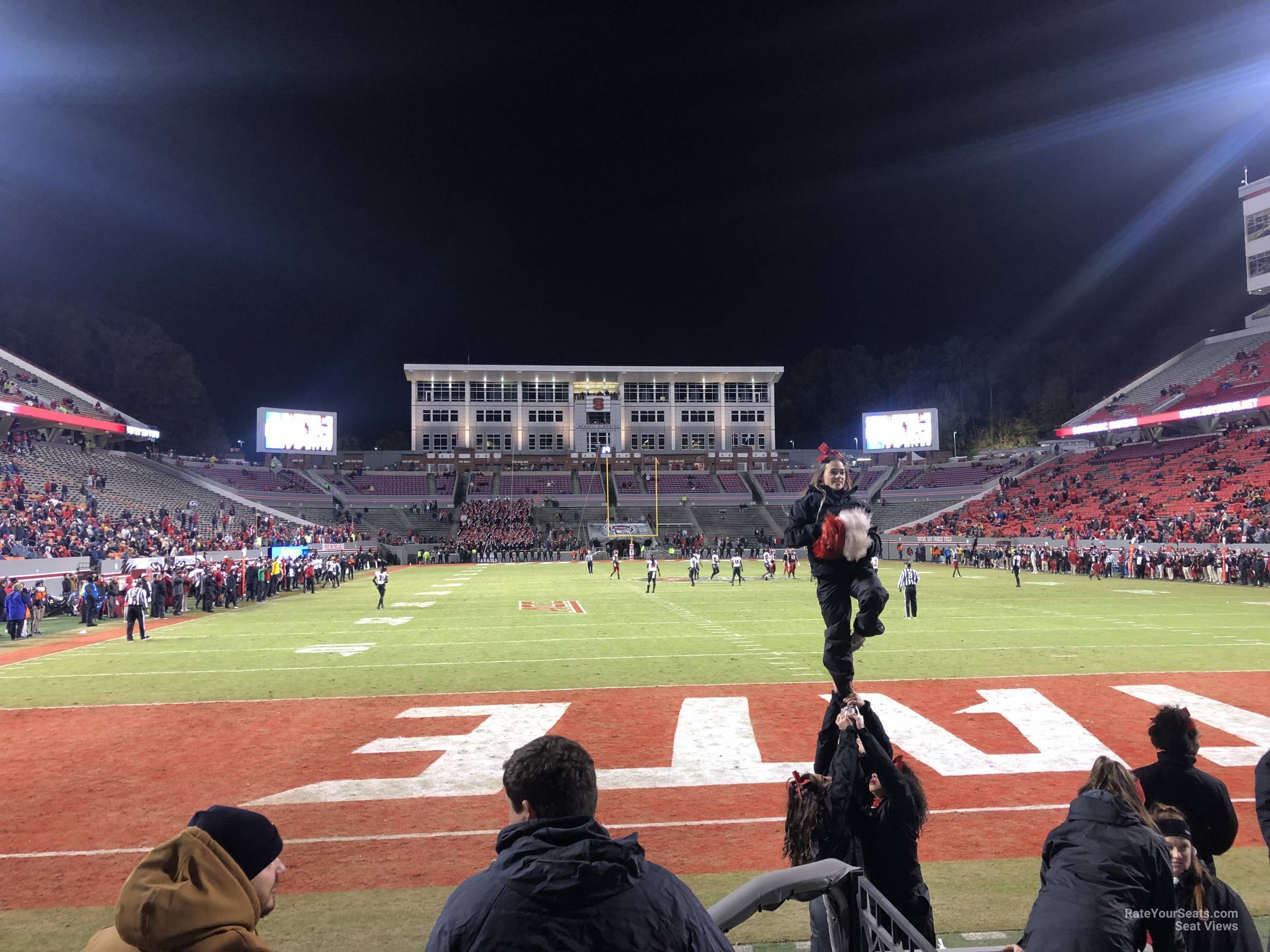 section 125, row a seat view  - carter-finley stadium
