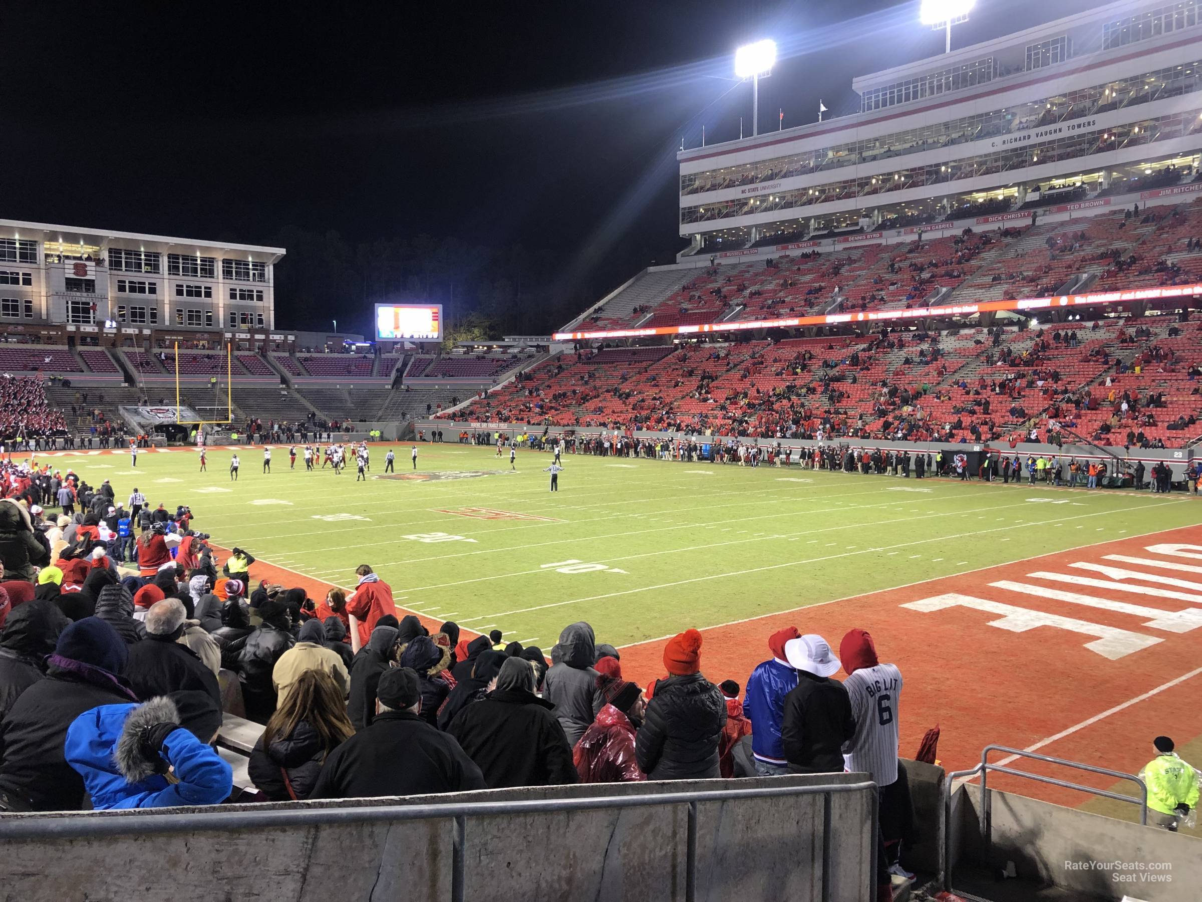 section 127, row l seat view  - carter-finley stadium