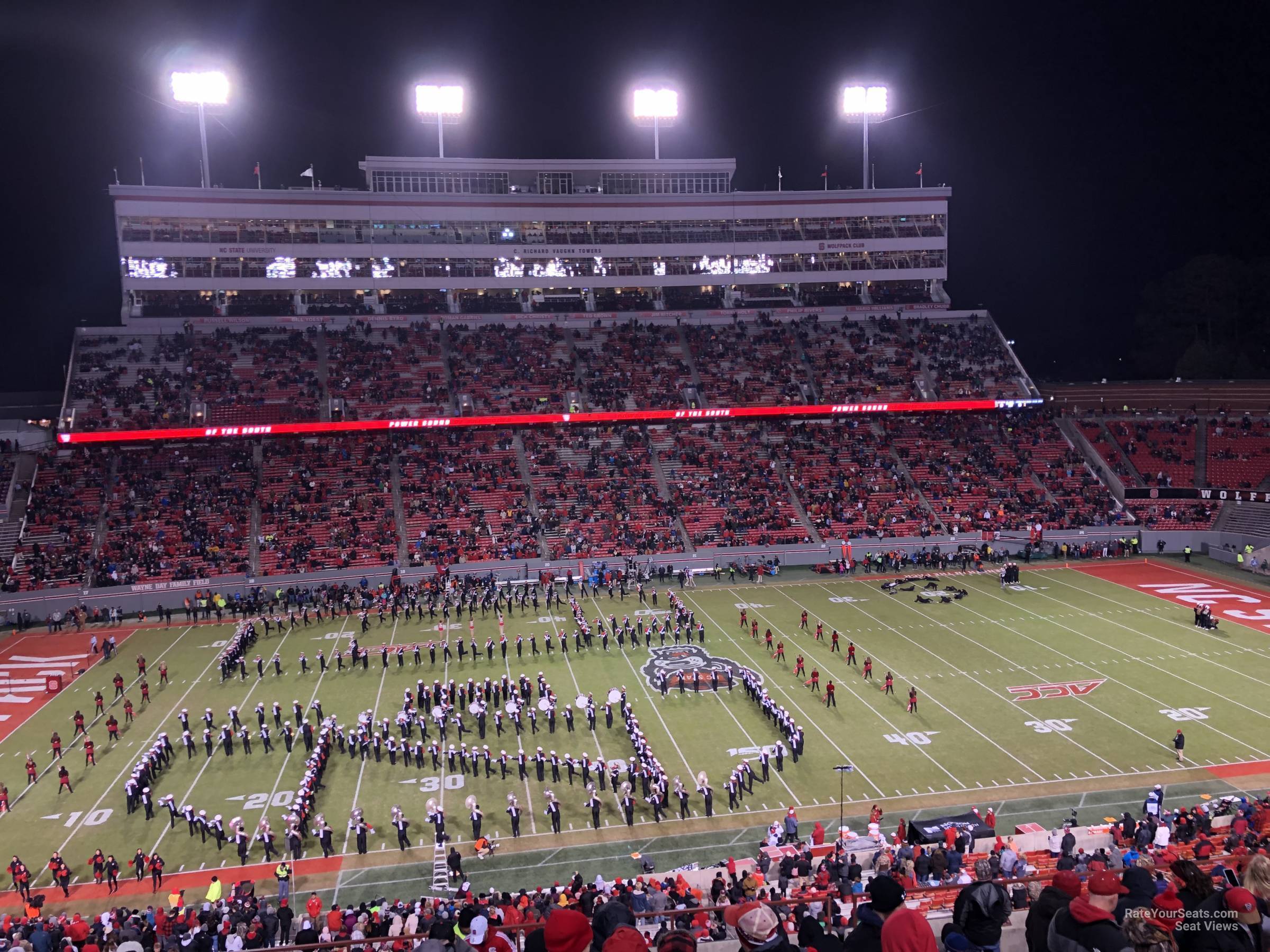 section 13, row q seat view  - carter-finley stadium