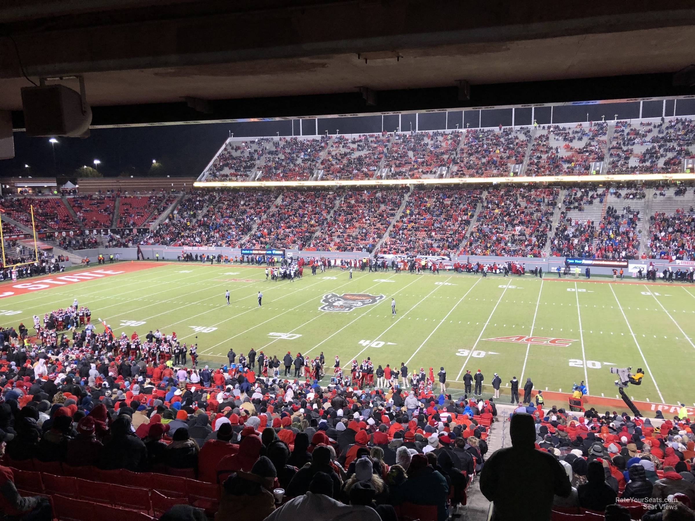 section 19, row rr seat view  - carter-finley stadium