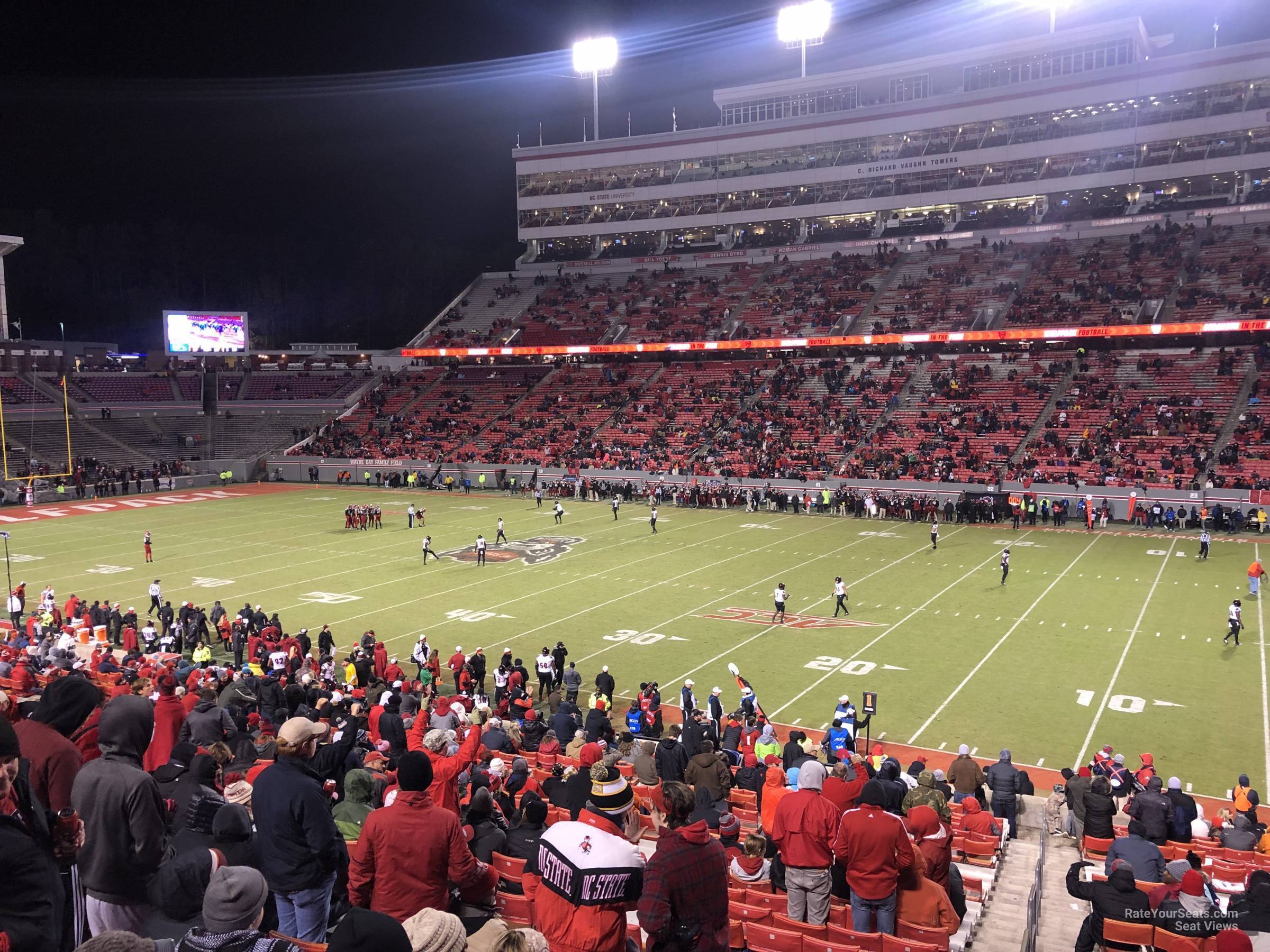 section 2, row ff seat view  - carter-finley stadium