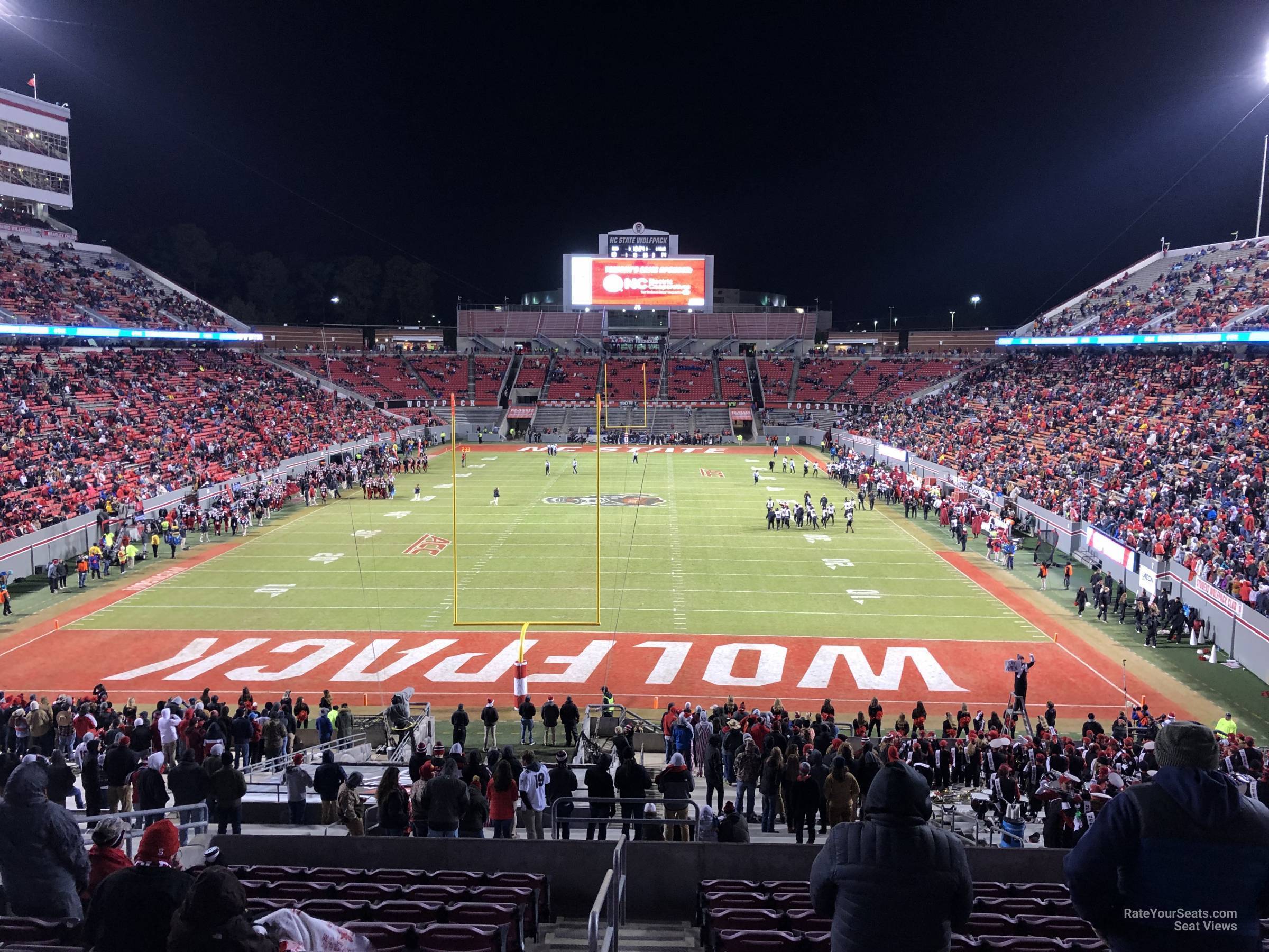 section 212, row k seat view  - carter-finley stadium