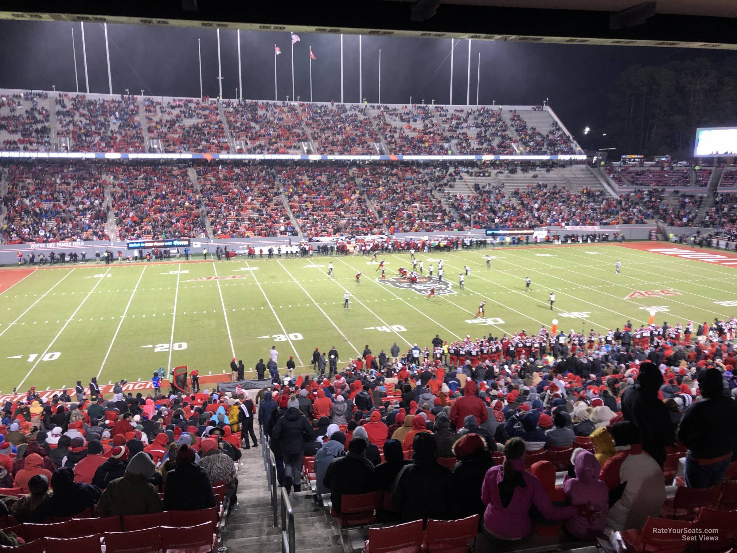 section 22, row rr seat view  - carter-finley stadium