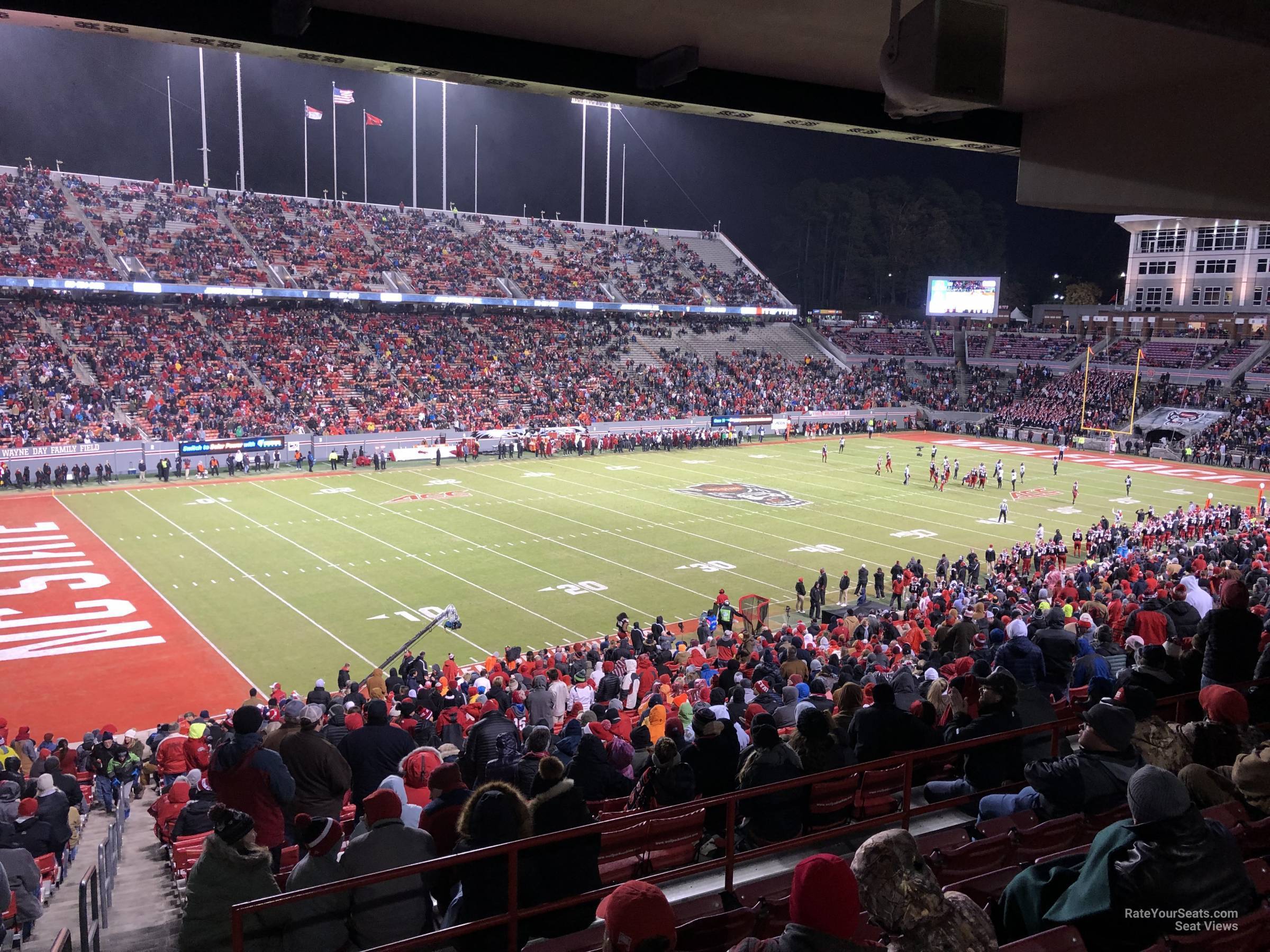 section 24, row rr seat view  - carter-finley stadium