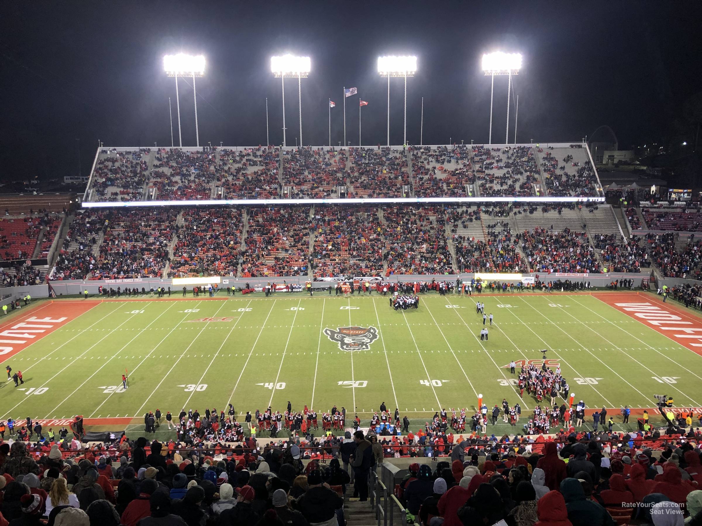 section 28, row z seat view  - carter-finley stadium