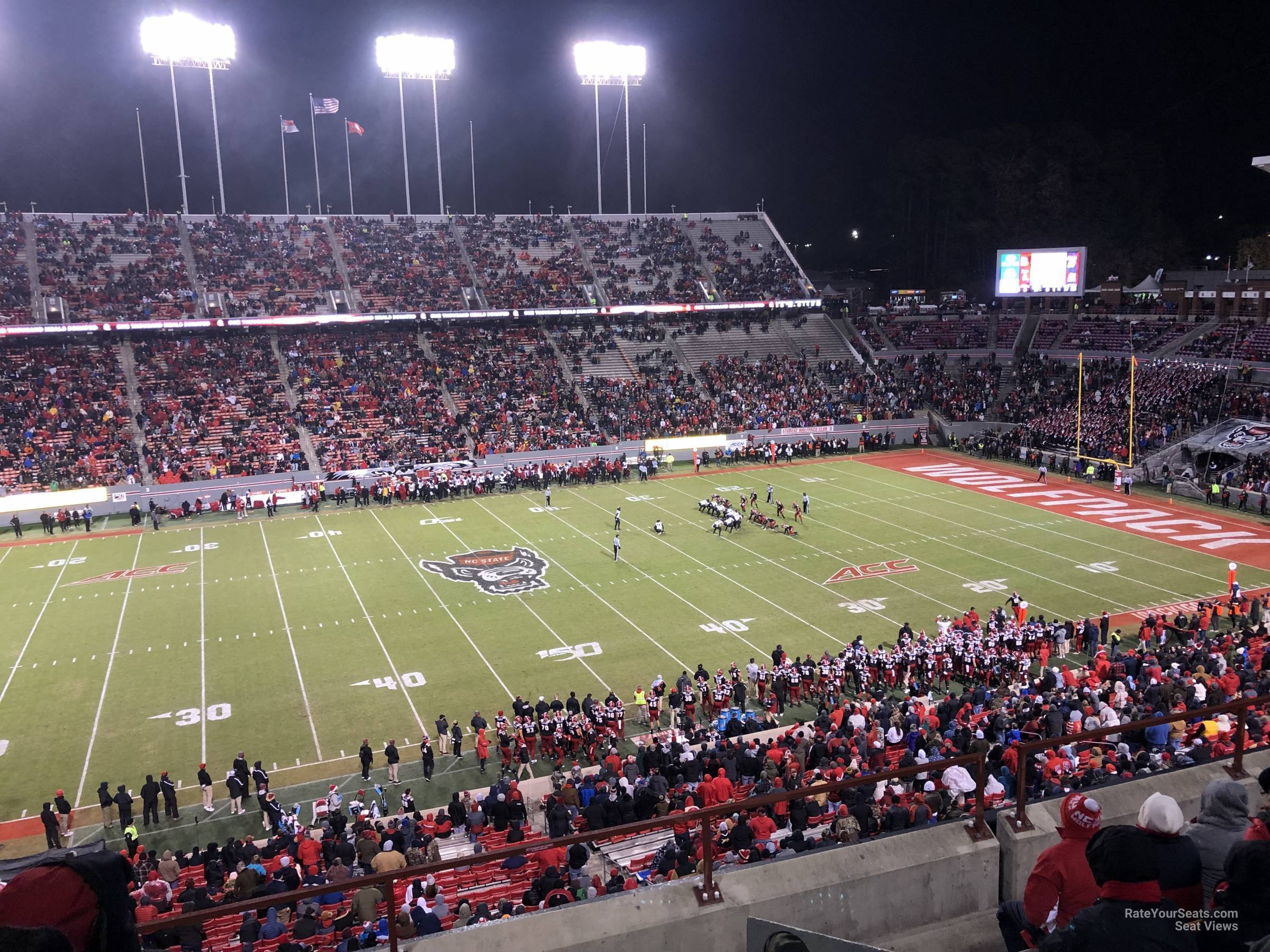 section 29, row h seat view  - carter-finley stadium
