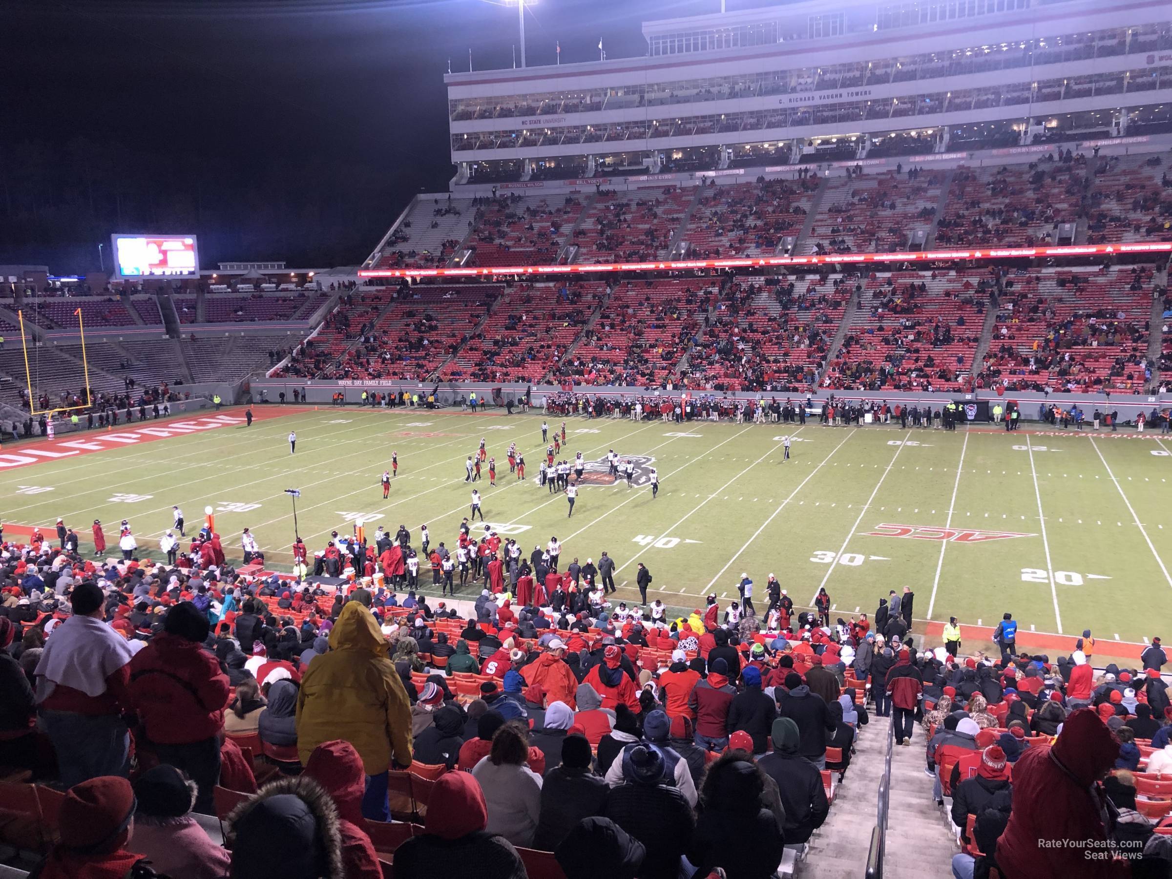 section 3, row oo seat view  - carter-finley stadium