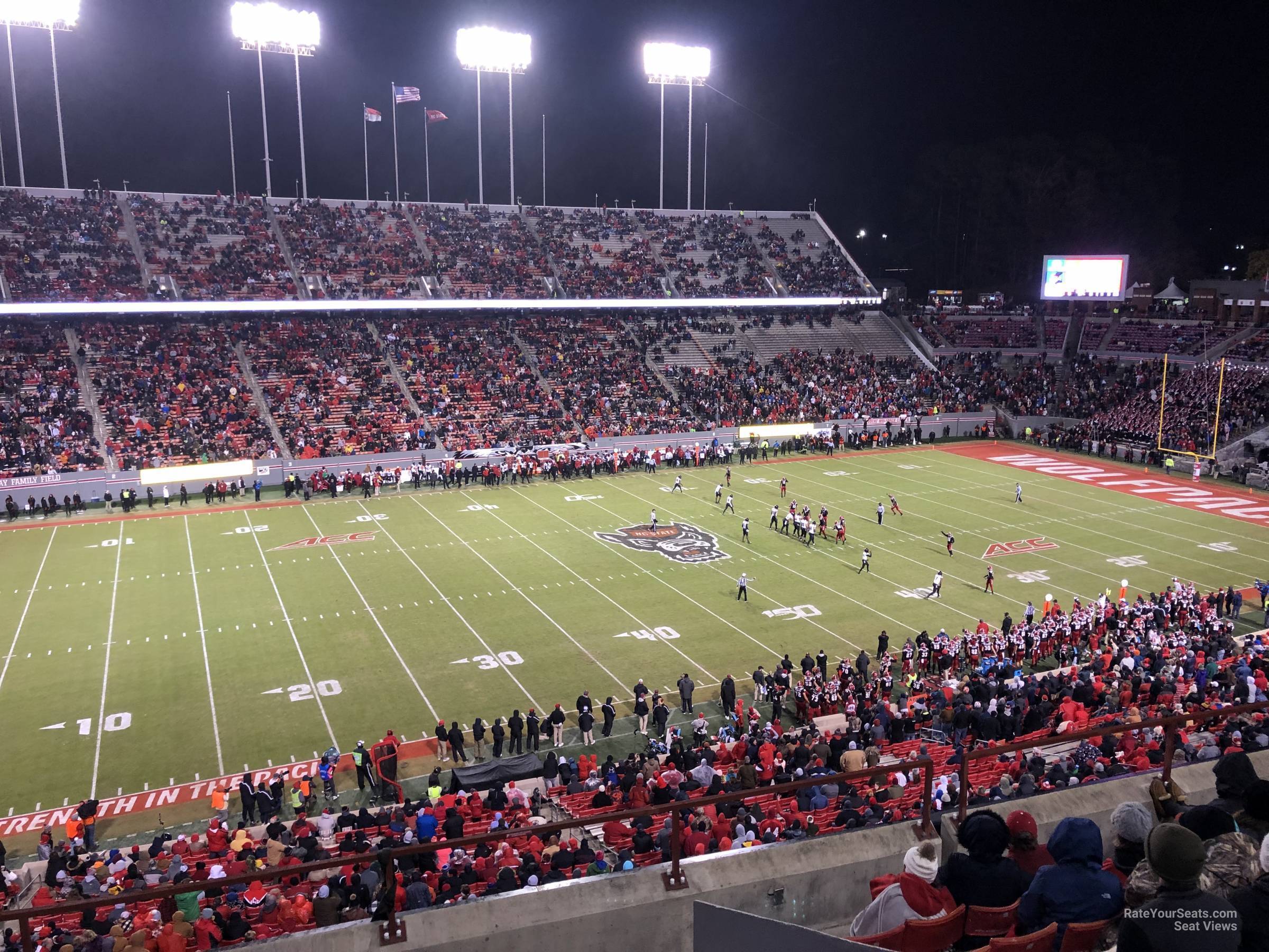 section 30, row h seat view  - carter-finley stadium