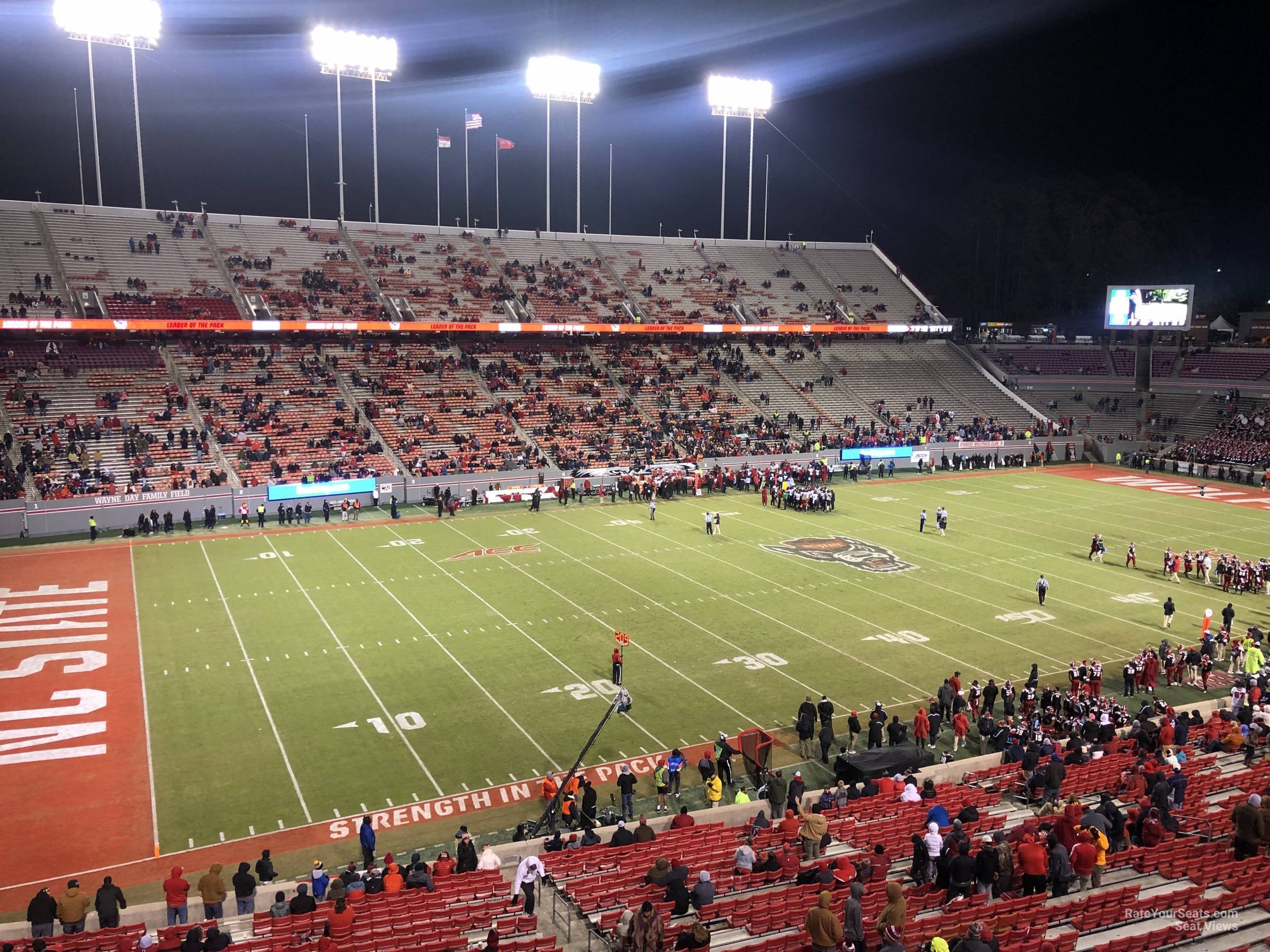section 31, row a seat view  - carter-finley stadium
