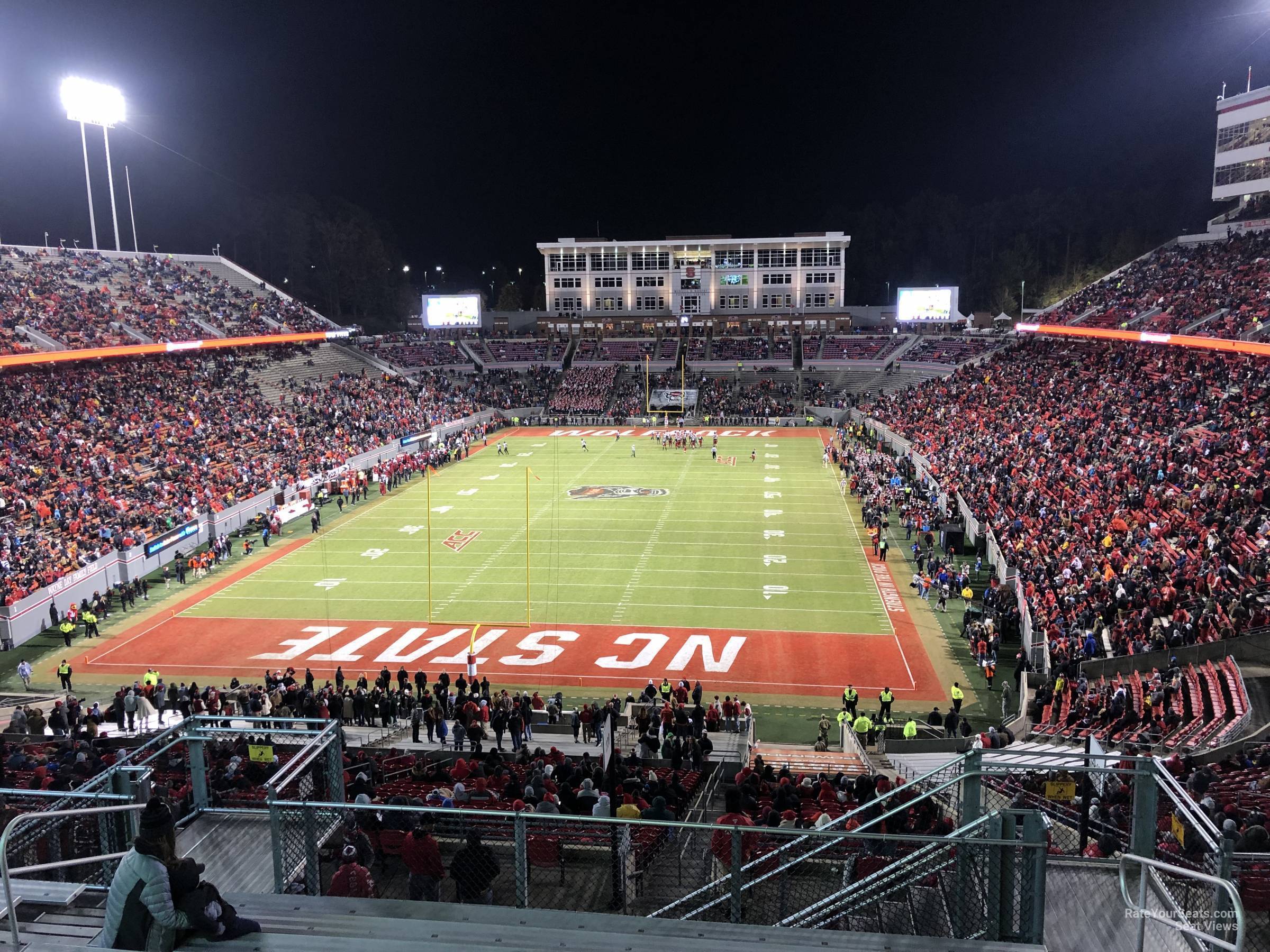 section 321, row l seat view  - carter-finley stadium