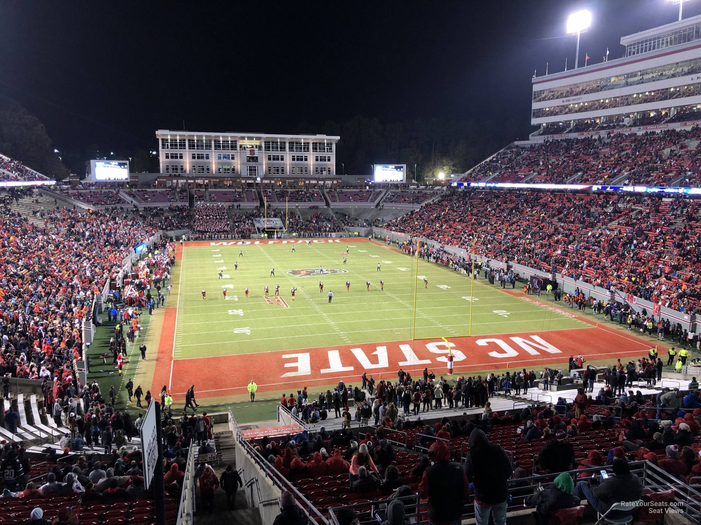 section 325, row a seat view  - carter-finley stadium