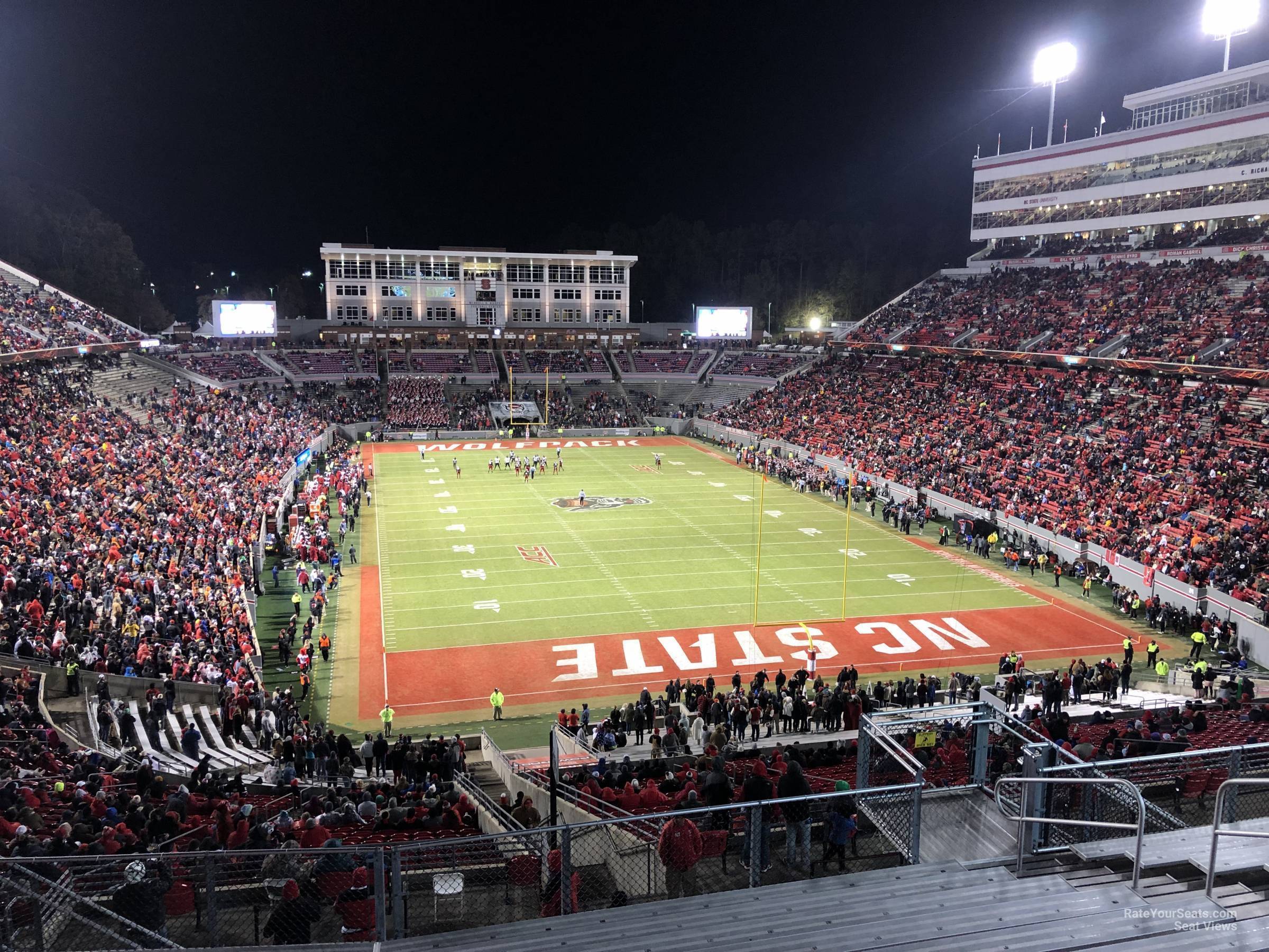 section 325, row l seat view  - carter-finley stadium