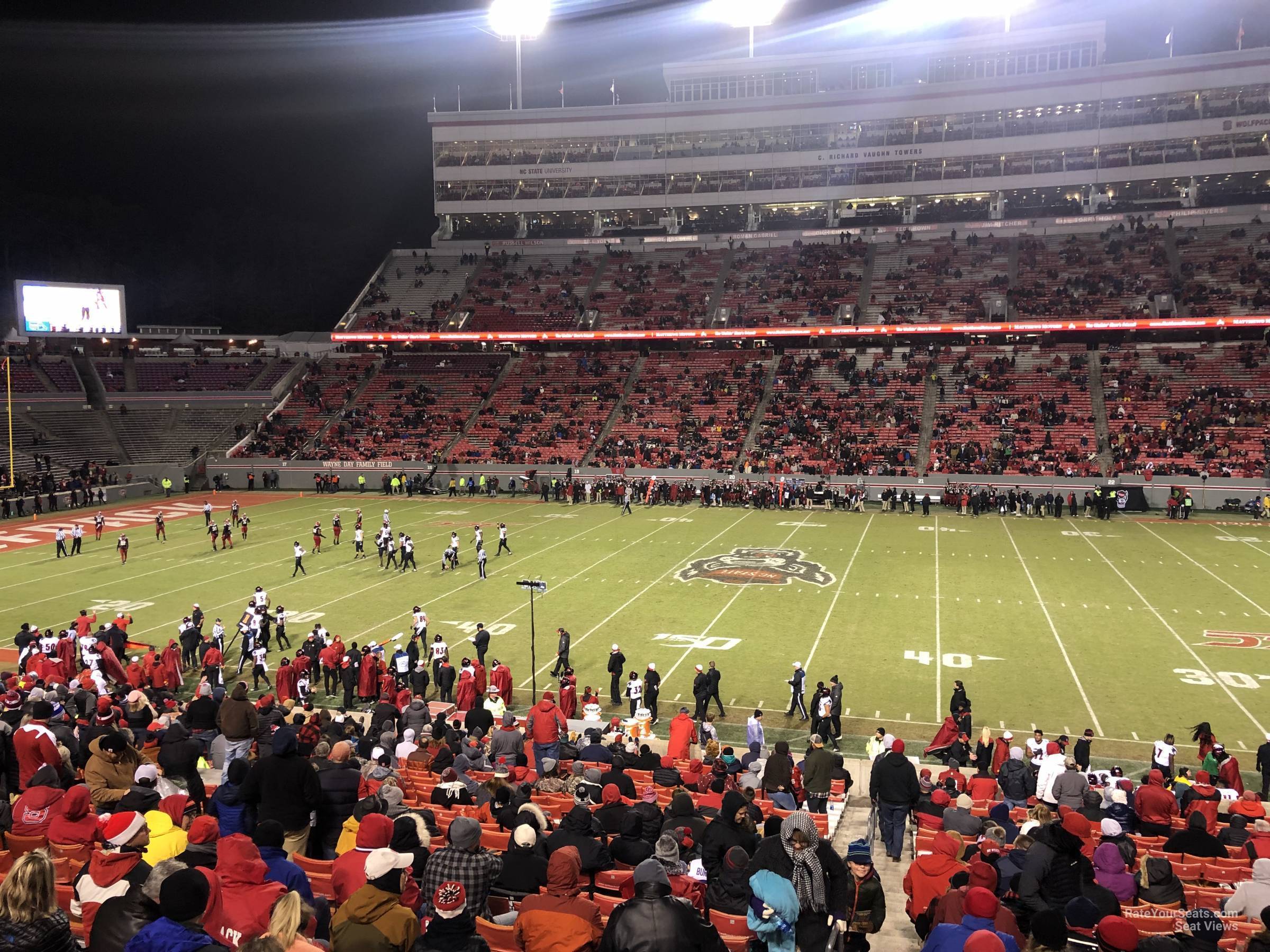 section 4, row ff seat view  - carter-finley stadium