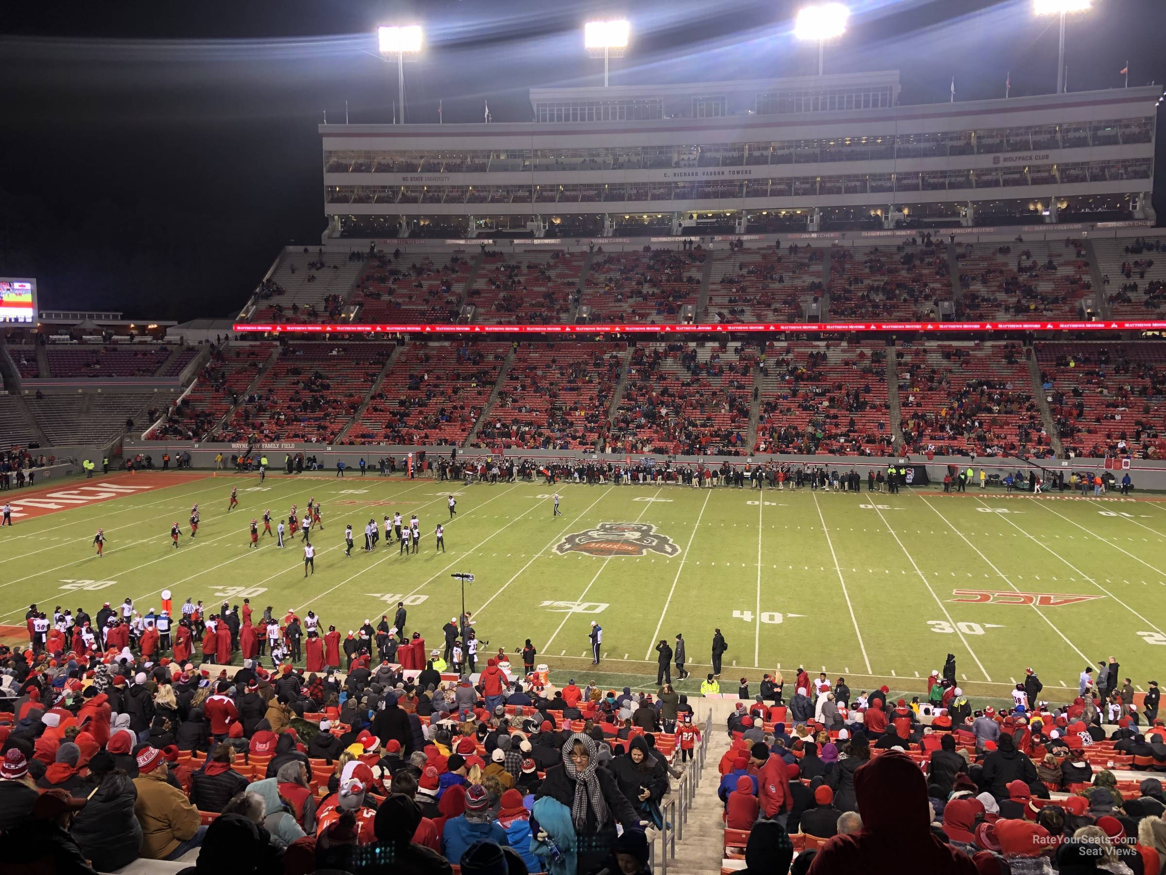 section 4, row oo seat view  - carter-finley stadium