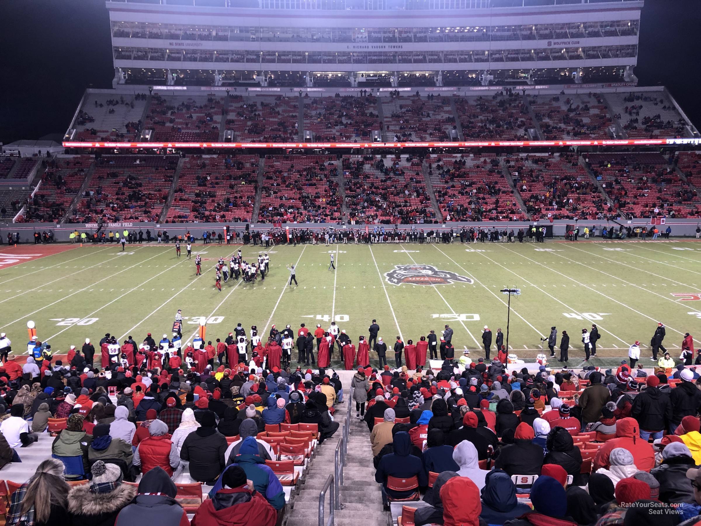 section 5, row ff seat view  for football - carter-finley stadium